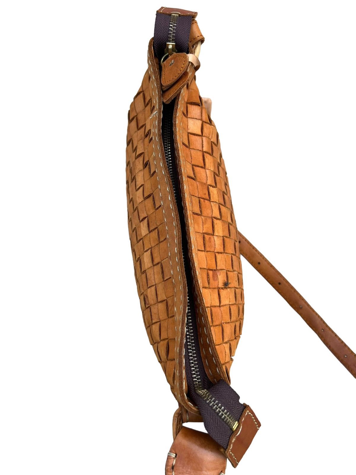 Leather Robita Japan Patina Woven Leather Bag Size ONE SIZE - 8 Thumbnail