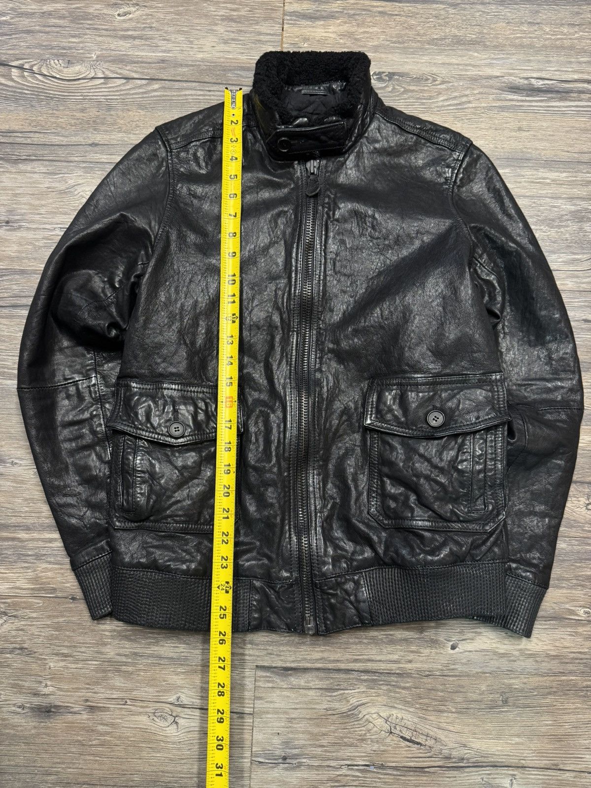 Allsaints Calfskin Biker Jacket