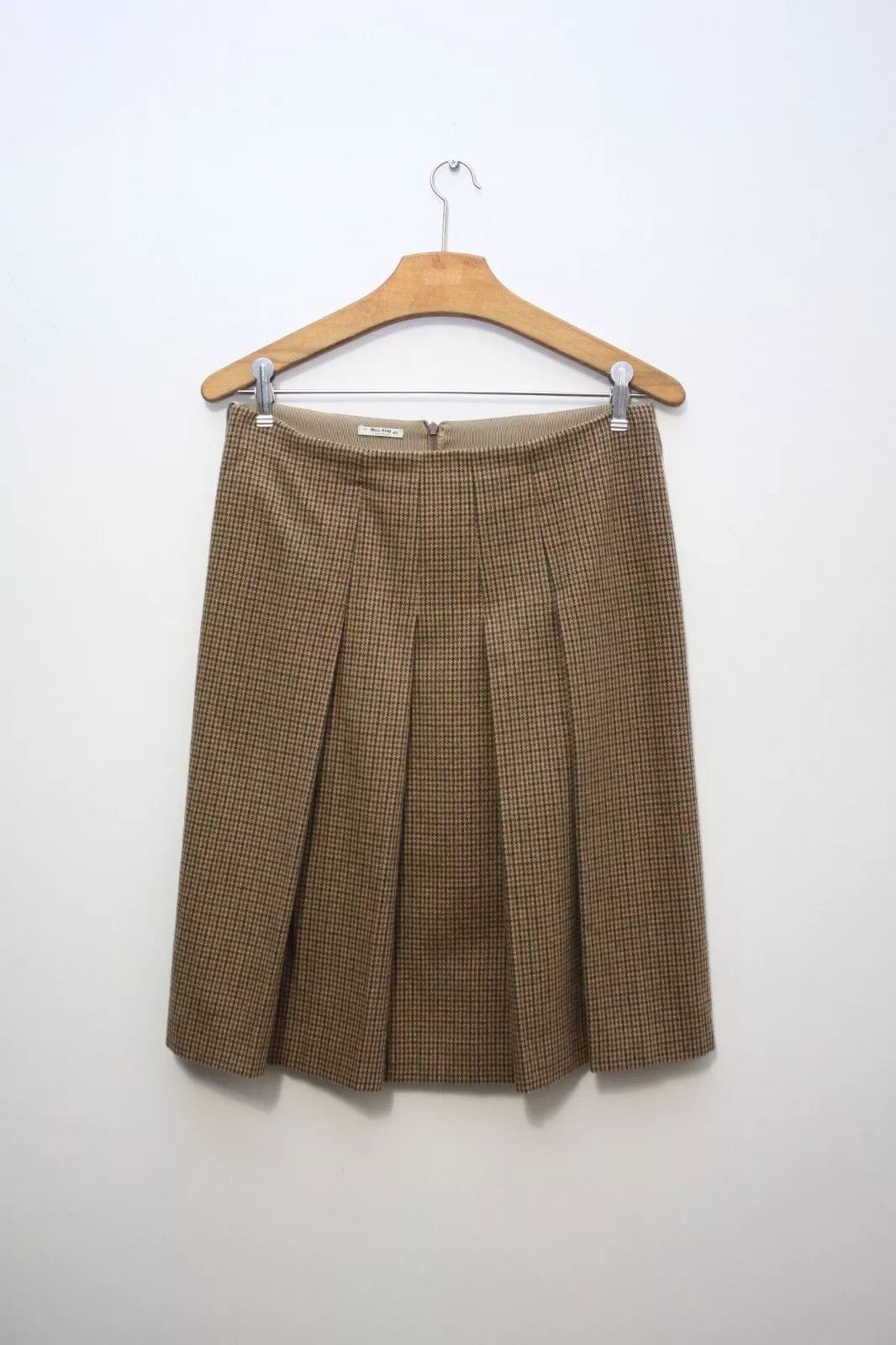 スカート MIU MIU Panama pleated mini skirt with belt Panama pleated mini skirt with belt MIU MIU - Nugnes1920