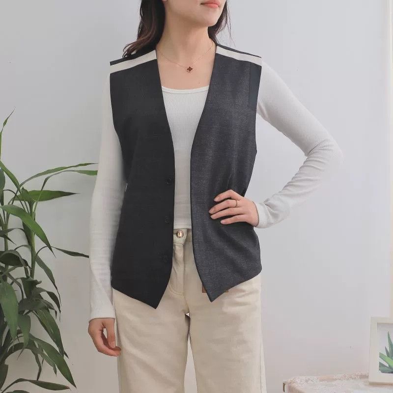Dior Dior Gray Checked Waistcoat Size L / US 10 / IT 46 - 1 Thumbnail