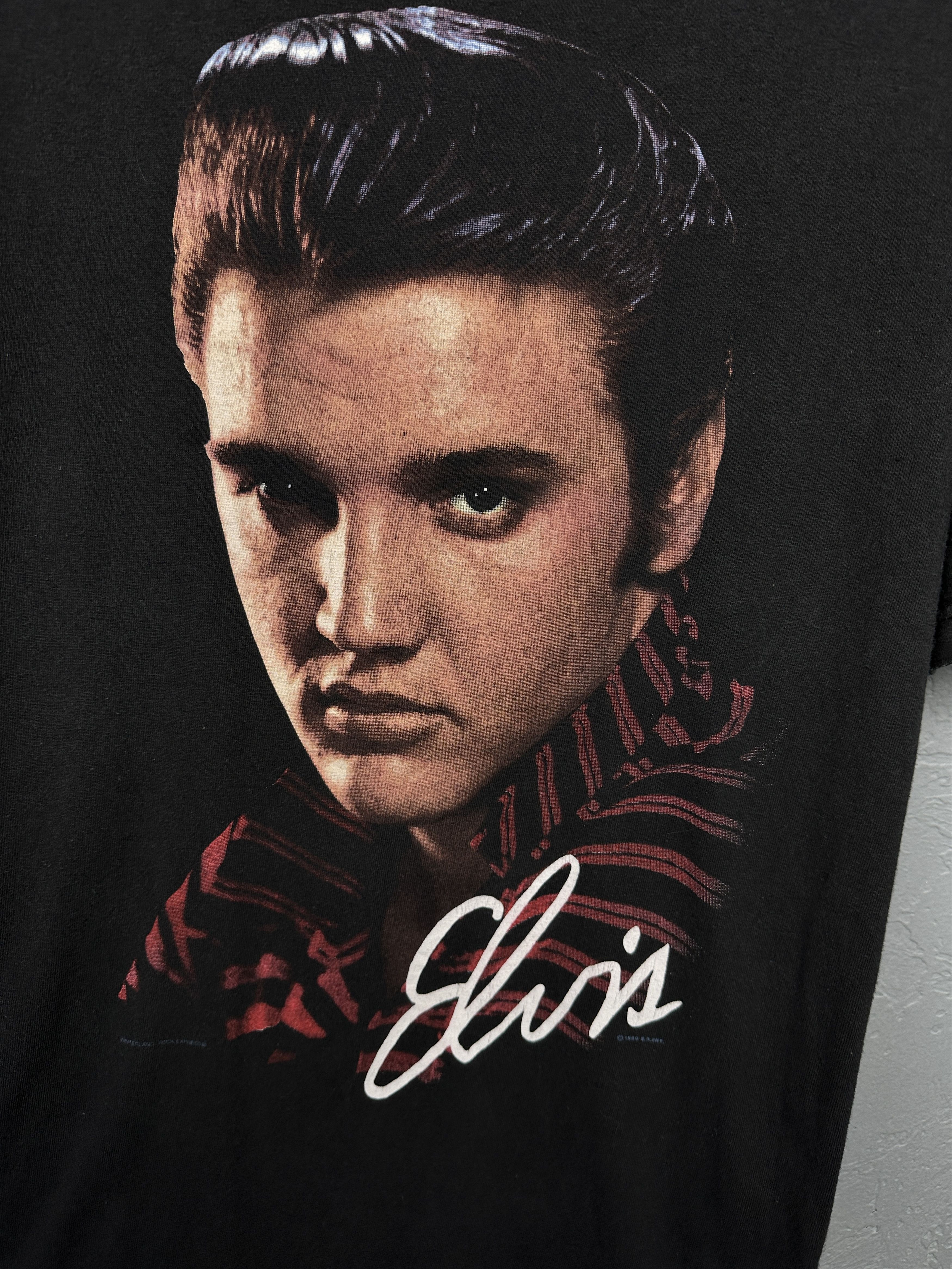 Band Tees Elvis Presley 1999 Vintage Rock and Roll Mens T-Shirt Size US L / EU 52-54 / 3 - 3 Thumbnail
