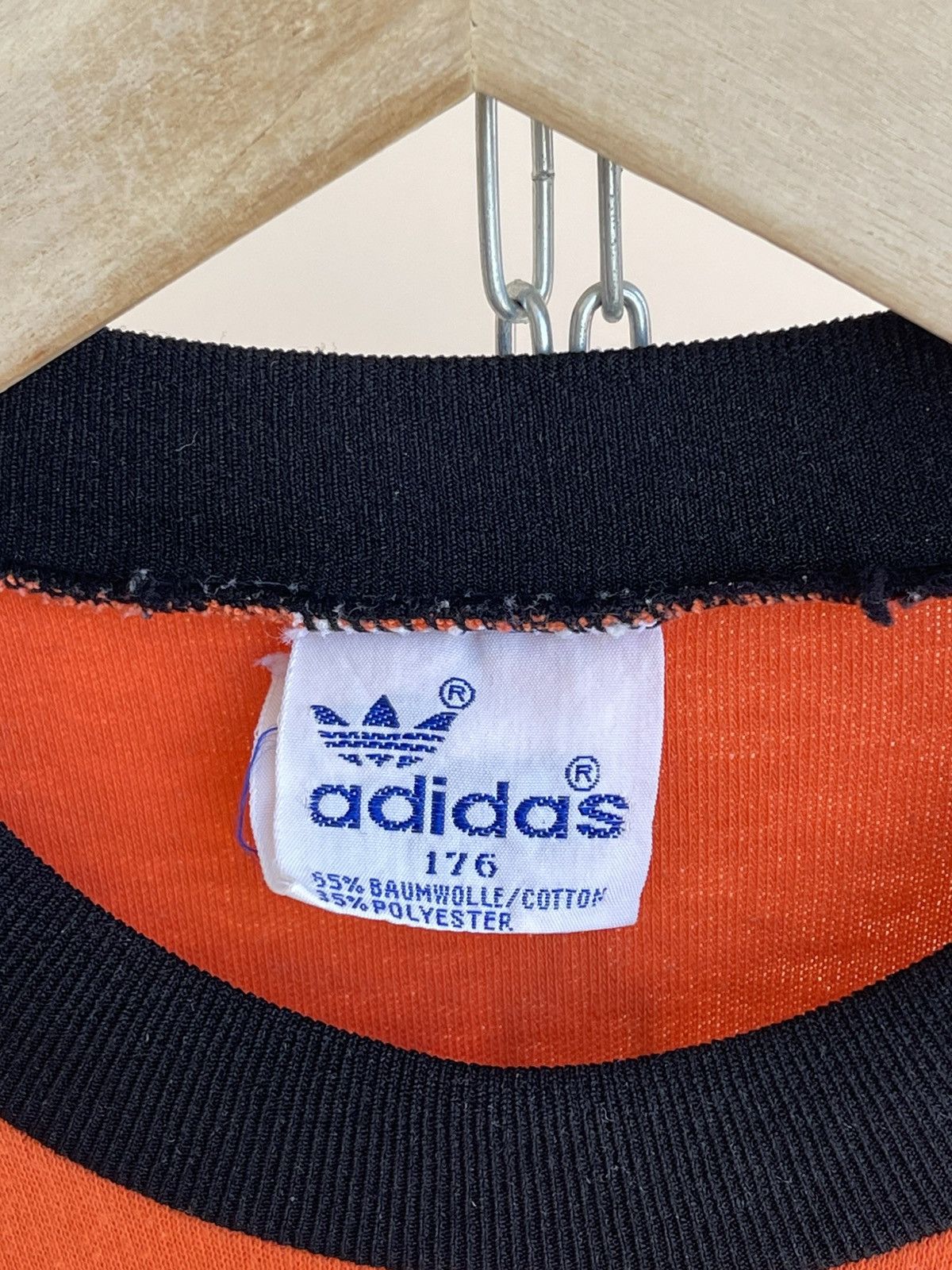 Adidas Adidas Trefoil Logo 3-Stripes Tape Ringer Jersey Vintage 70s Size US XXS / EU 40 - 8 Thumbnail