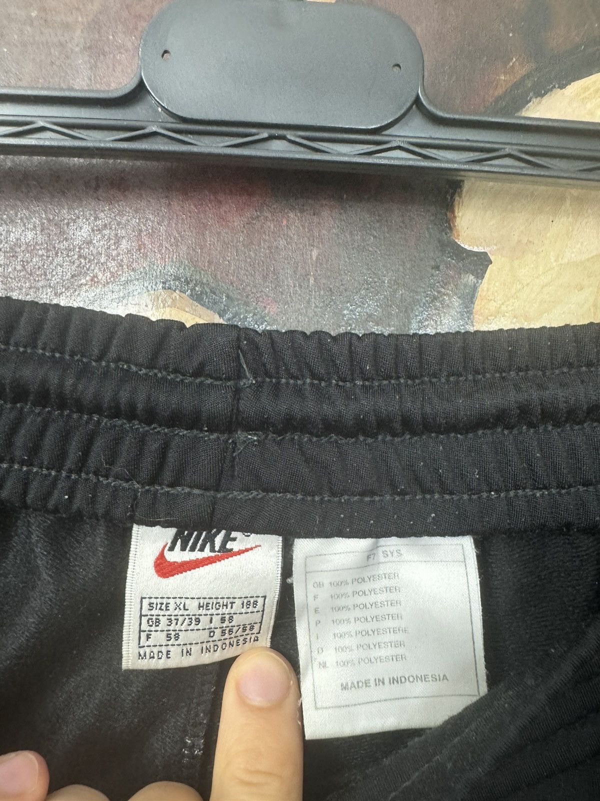Nike Nike Vintage 90s USA Joggers Sweatpants Track Pant Black Size US 36 / EU 52 - 4 Thumbnail
