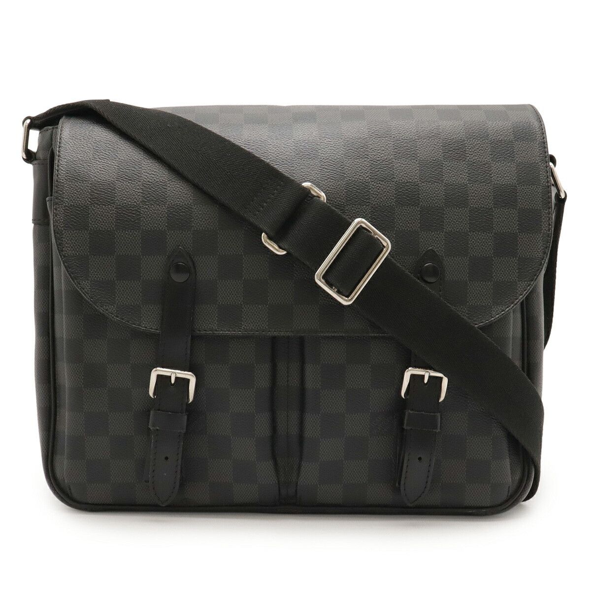 Louis Vuitton Louis Vuitton Louis Vuitton Christopher Damier Graphite Shoulder Bag Textile Crossbody Bag N41500 DUTY FREE for USA Size ONE SIZE - 1 Thumbnail