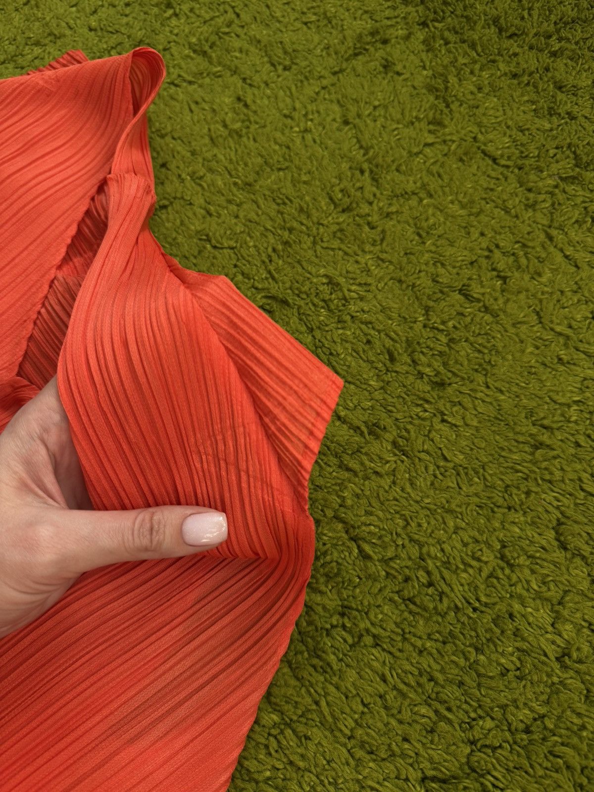 Pleats Please Issey Miyake Pleats Please Issey Miyake avant garde Japanese coral dress Size L / US 10 / IT 46 - 2 Thumbnail