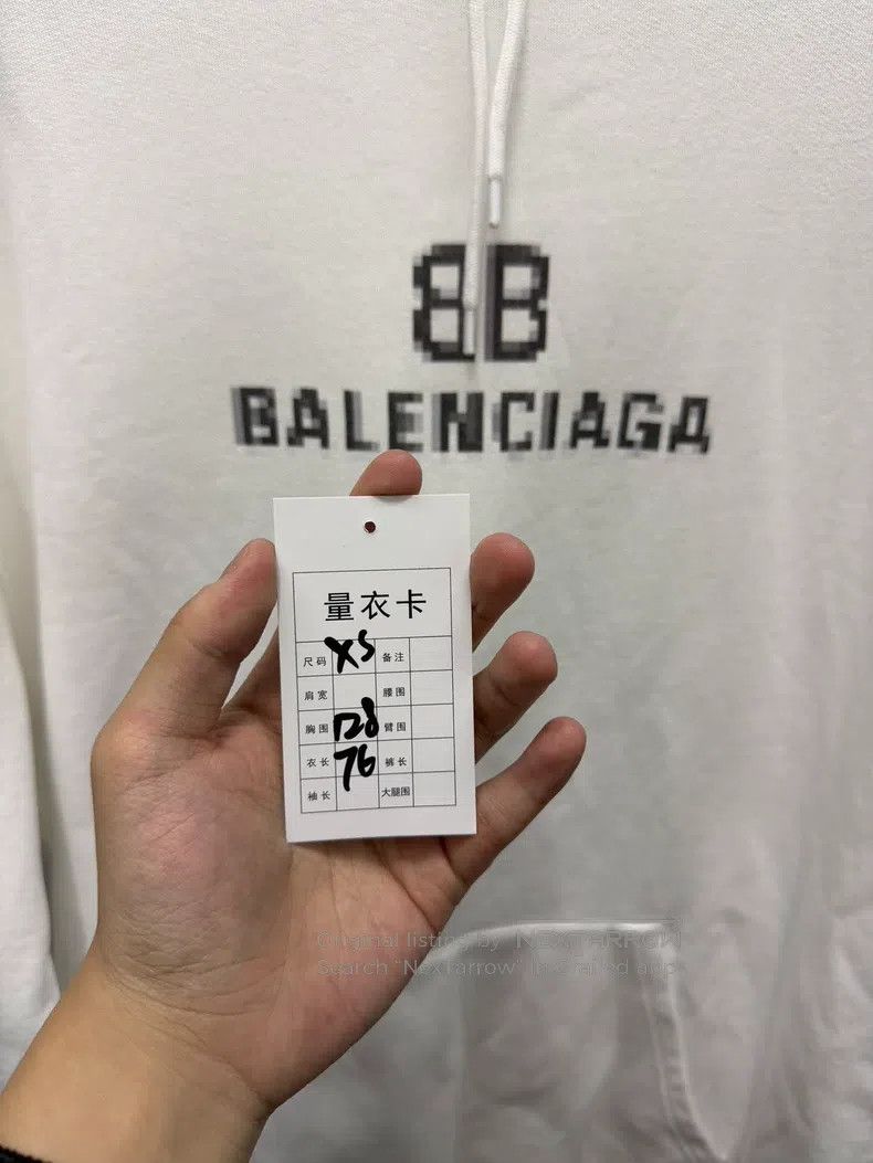 Balenciaga Balenciaga White hooded sweatshirt, size XS Size US XS / EU 42 / 0 - 8 Thumbnail
