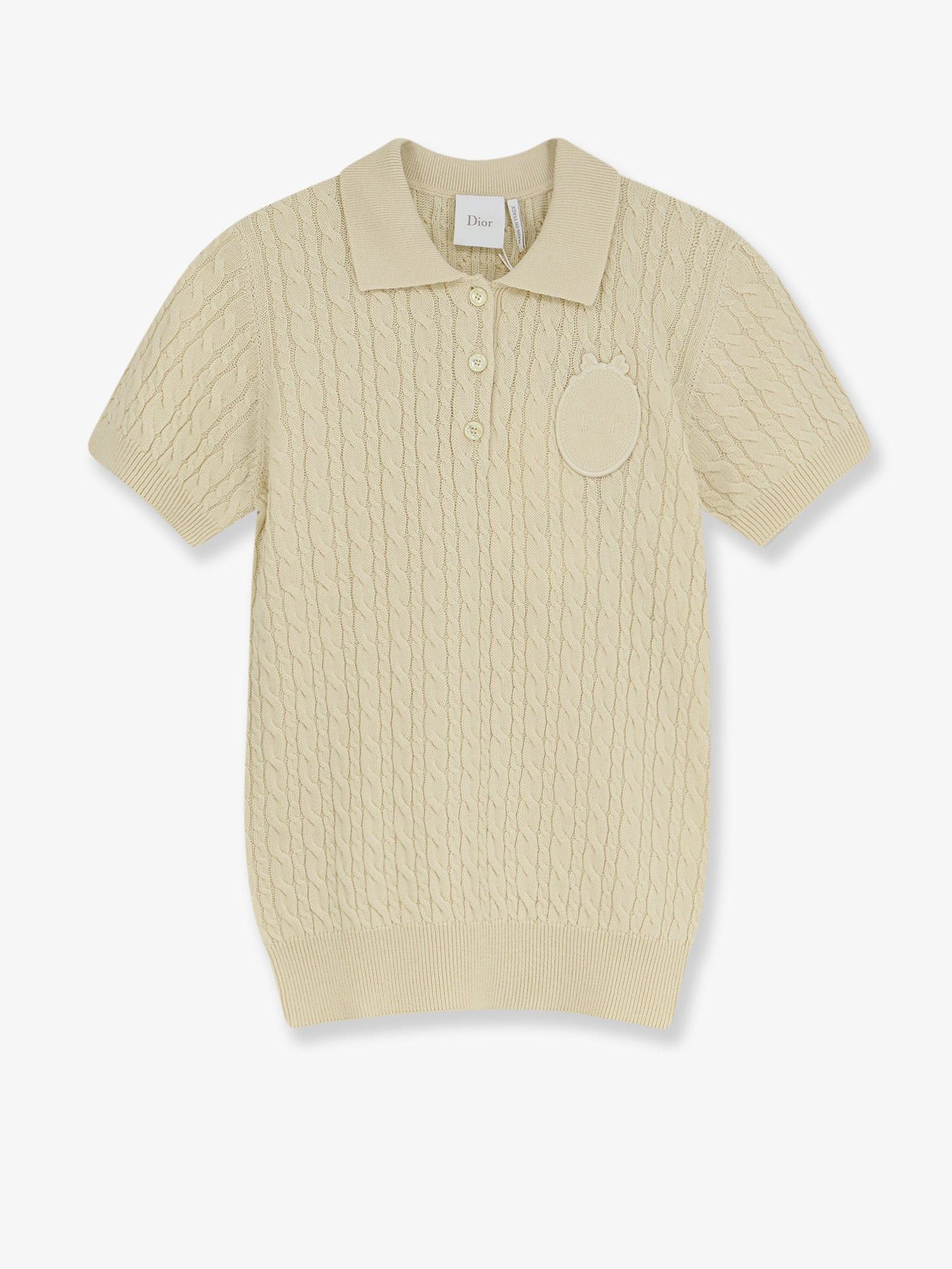 Dior Wool And Cotton Blend Sweater With Embroidered Logo On The Front Size M / US 6-8 / IT 42-44 - 1 Thumbnail