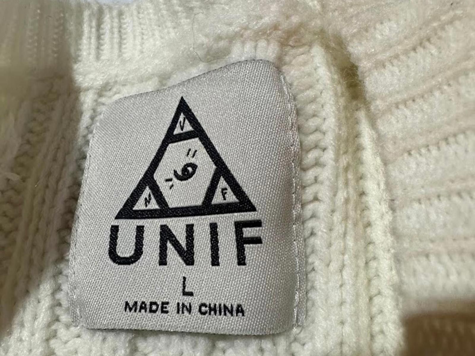 UNIF UNIF Cream Cable Knit Sweater Dress L Size L / US 10 / IT 46 - 4 Thumbnail