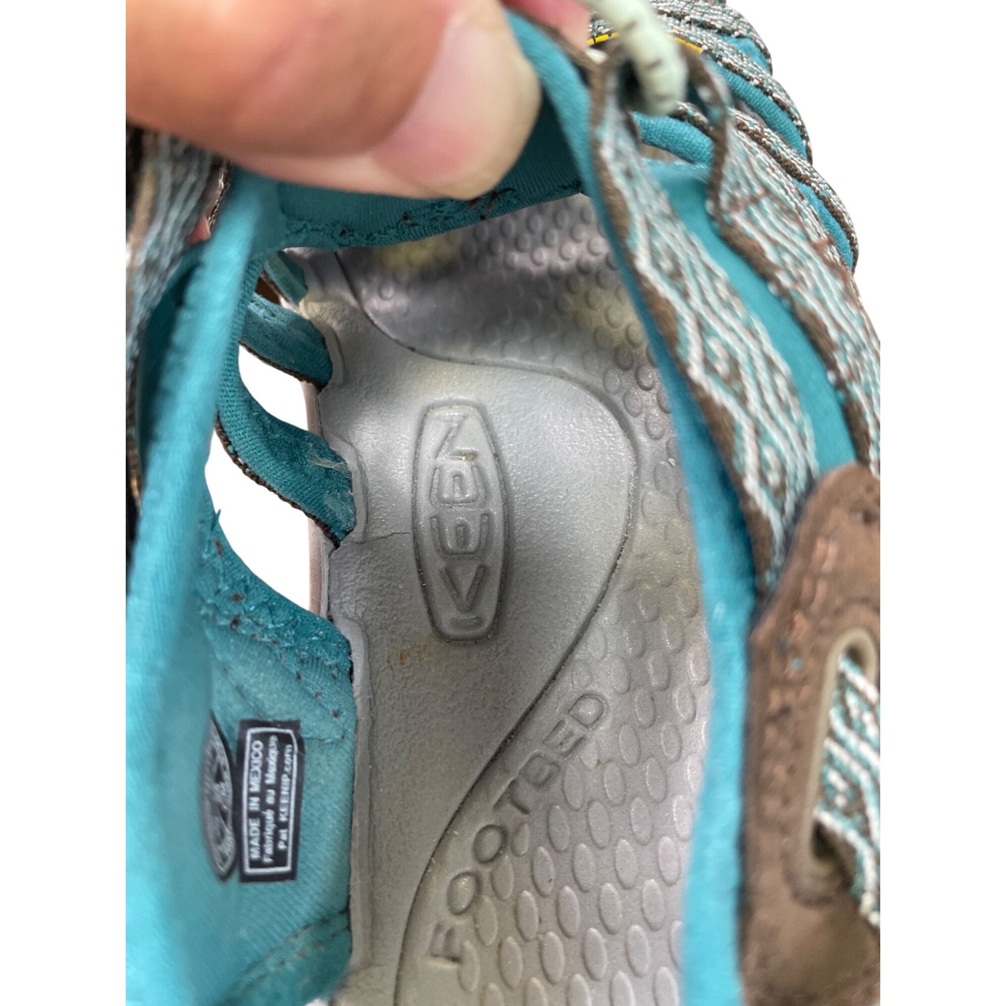 KEEN Keen Womens Turquoise & Brown Water Hiking Shoes Size 6 SKU Size US 6 / IT 36 - 8 Thumbnail