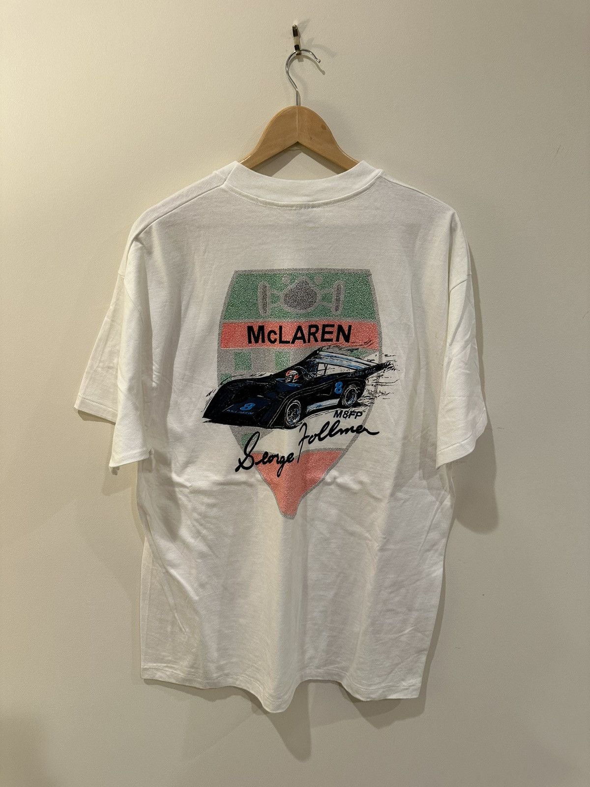 Vintage Vintage McLaren Can-Am Racing T Shirt Signed XL Size US XL / EU 56 / 4 - 1 Thumbnail