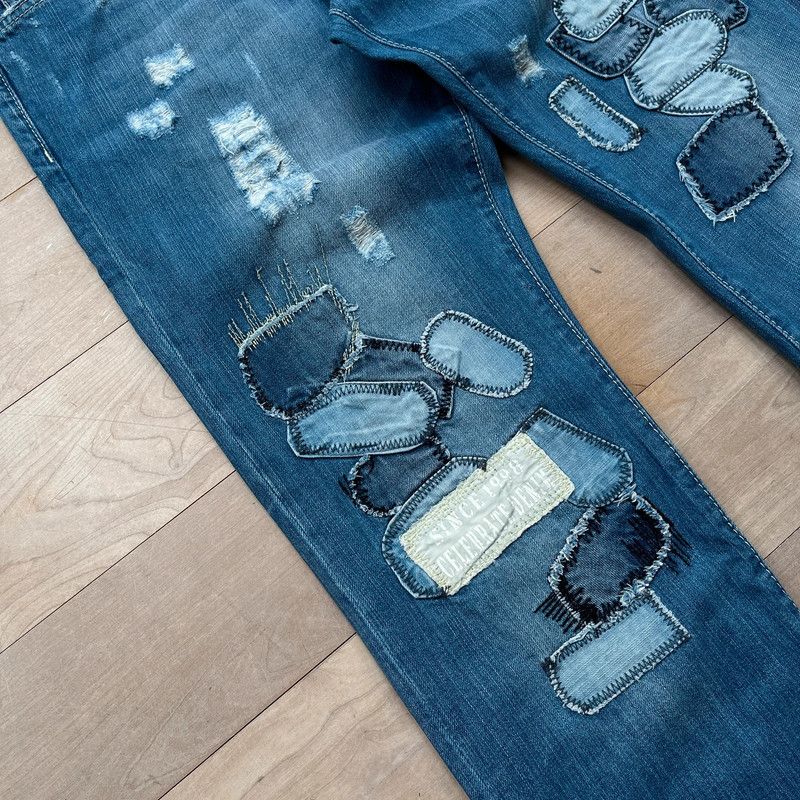 Affliction Red Bridge distressed denim jeans faded Size US 34 / EU 50 - 3 Thumbnail