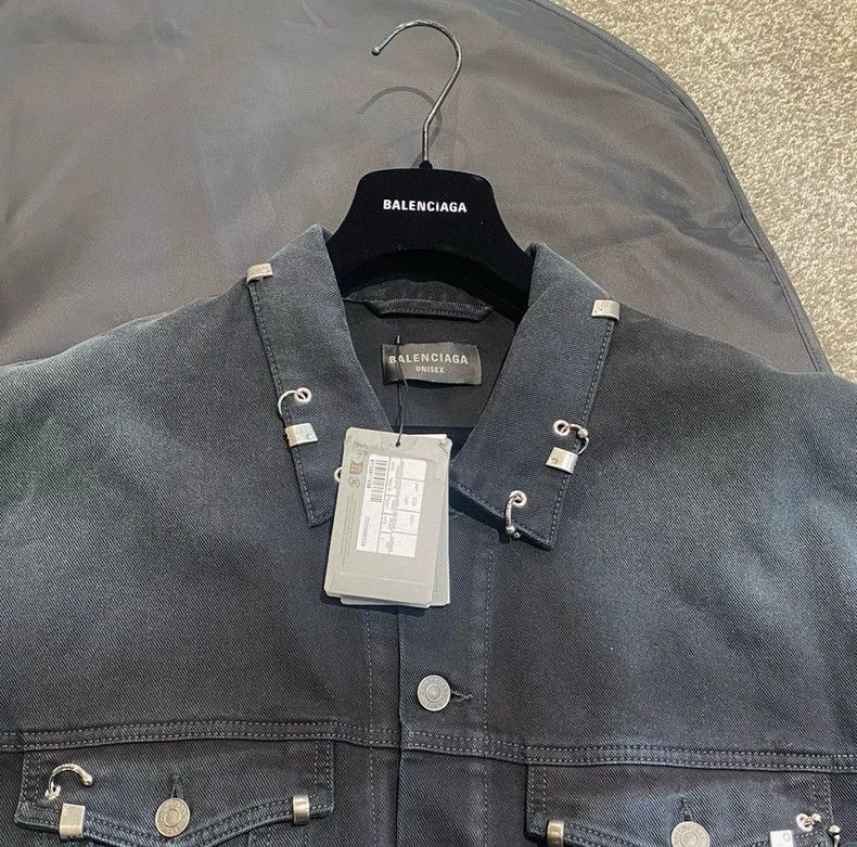 Balenciaga Balenciaga Black Denim Jacket Size US S / EU 44-46 / 1 - 3 Thumbnail