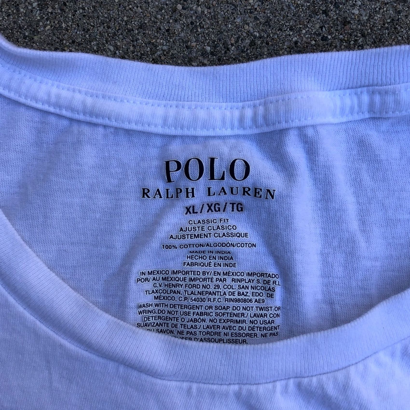 Polo Ralph Lauren POLO RALPH LAUREN Classic Fit T Shirt Men's XL White 100% Cotton Crew Neck Short Sleeve Solid Vintage? Size US XL / EU 56 / 4 - 3 Thumbnail