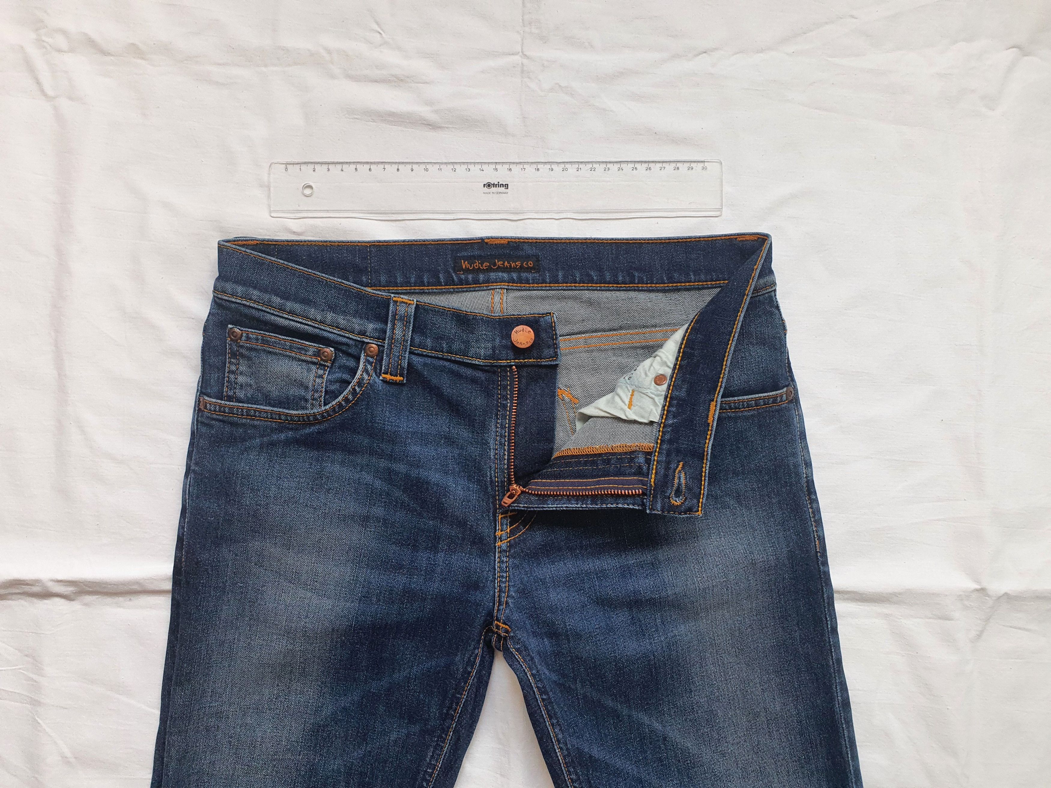 Nudie Jeans TUBE KELLY (N587) Women's Denim (Org. Dark Indigo Wash) Size 31" - 4 Thumbnail