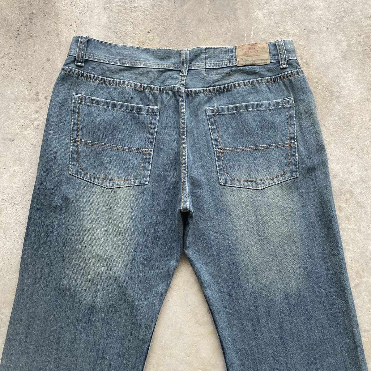 Vintage W38 Vintage America & First Baggy Jeans Distressed Pants Size US 38 / EU 54 - 10 Thumbnail