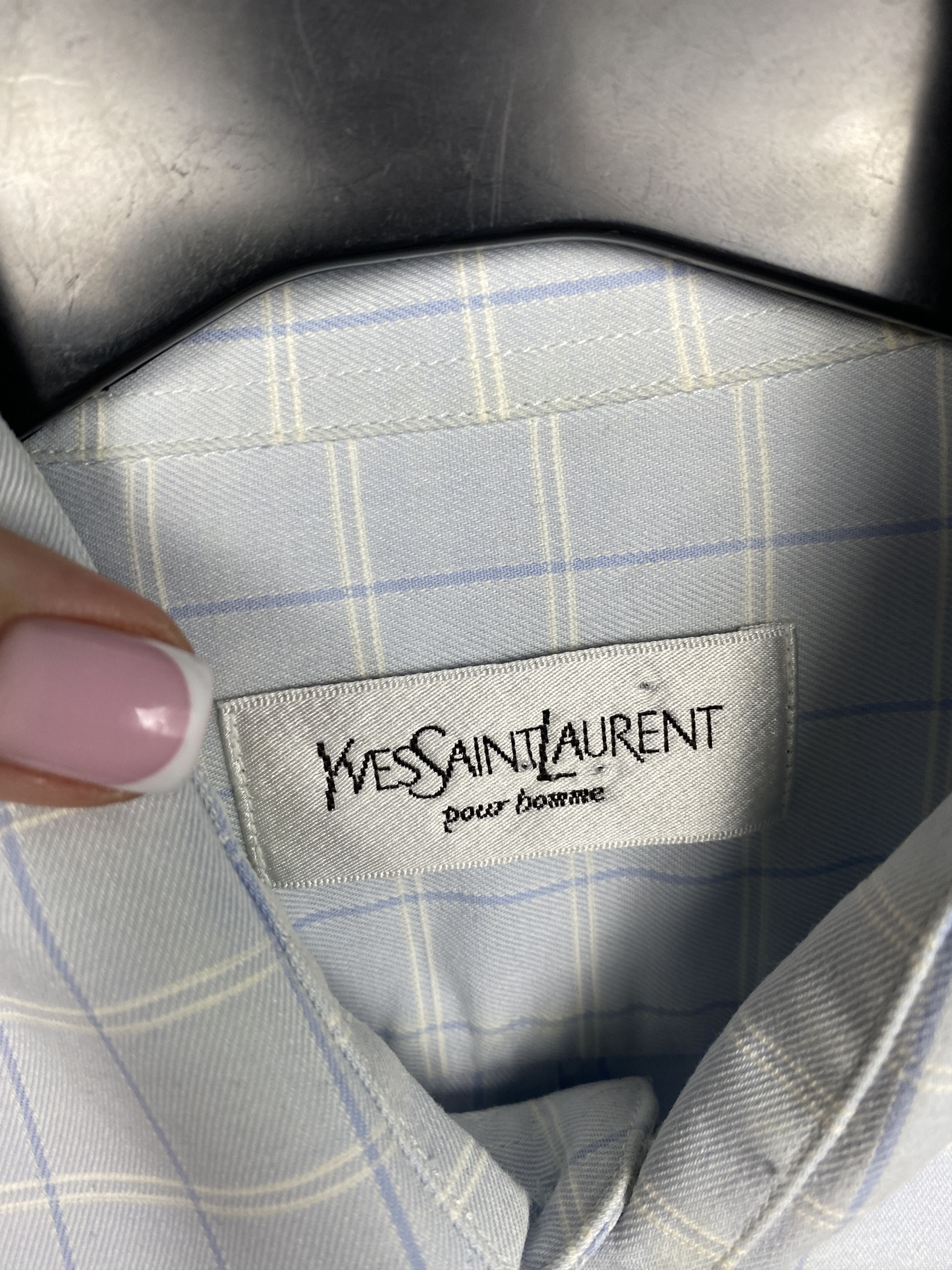Yves Saint Laurent Yves Saint Laurent YSL Mens Long Sleeve Shirt Size US L / EU 52-54 / 3 - 4 Thumbnail