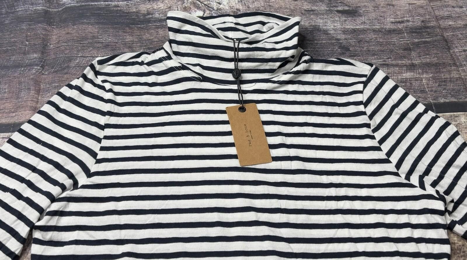 Rag & Bone Rag & Bone Top Women's Large Gaia Organic Pima Cotton $155 Size L / US 10 / IT 46 - 5 Thumbnail