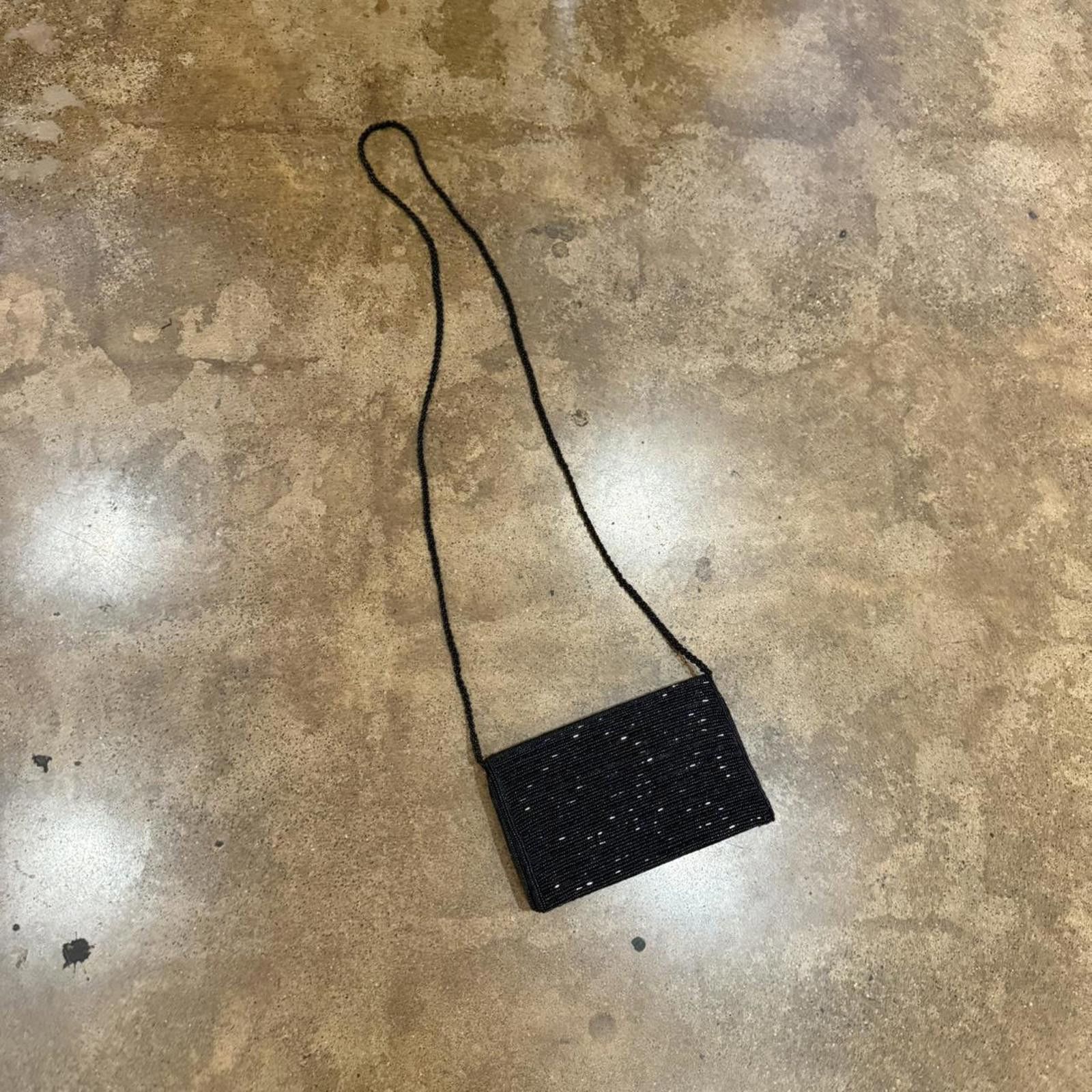 Other Vintage Black Beaded Crossbody Bag Size ONE SIZE - 2 Thumbnail