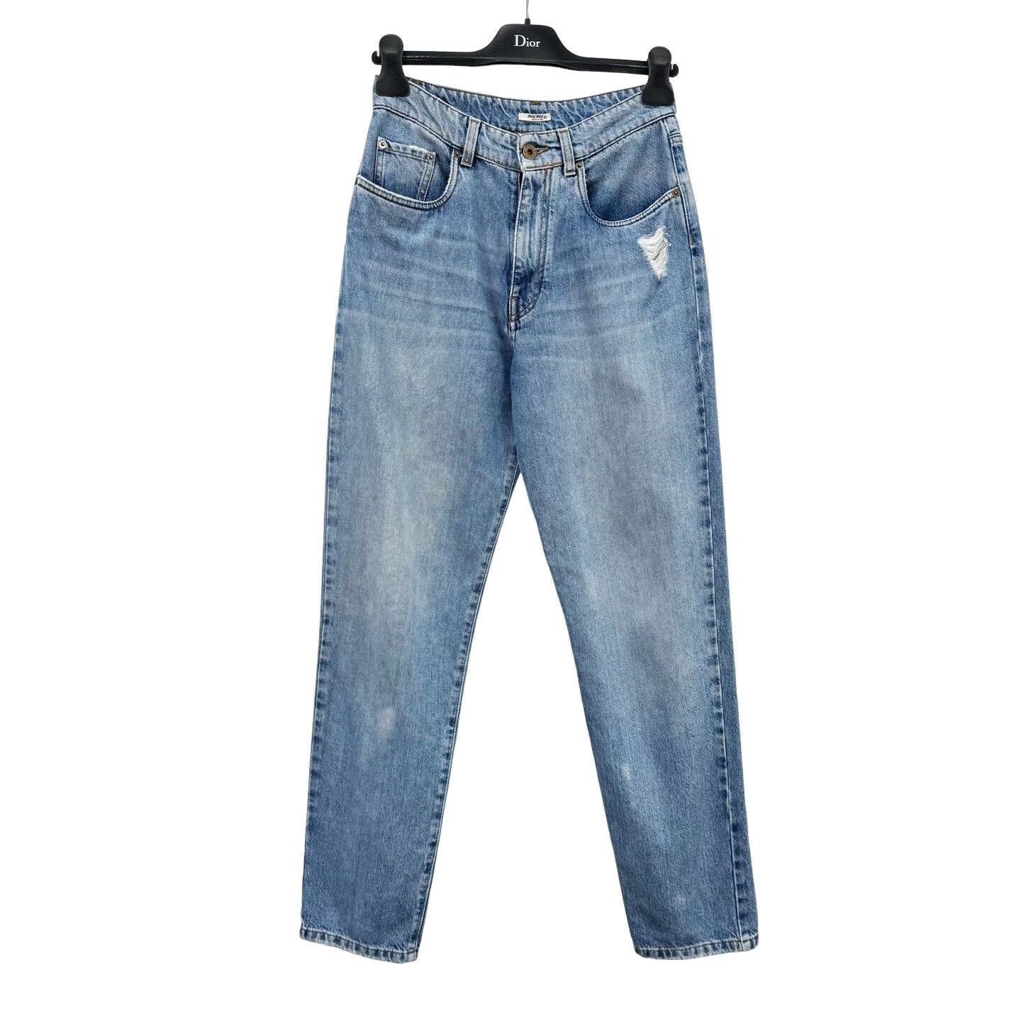 Miu Miu Miu Miu Daisy Print Denim Jeans Size 25 Size 25" / US 0 / IT 36 - 1 Thumbnail