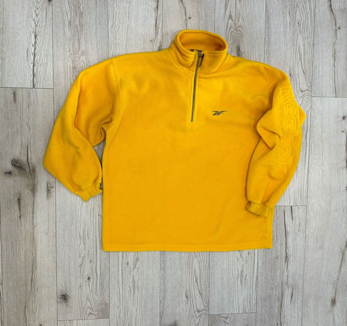 Outdoor Life Reebok Vintage Yellow Vintage Reebok Fleece Sweatshirt streetwear outdoor Grailed