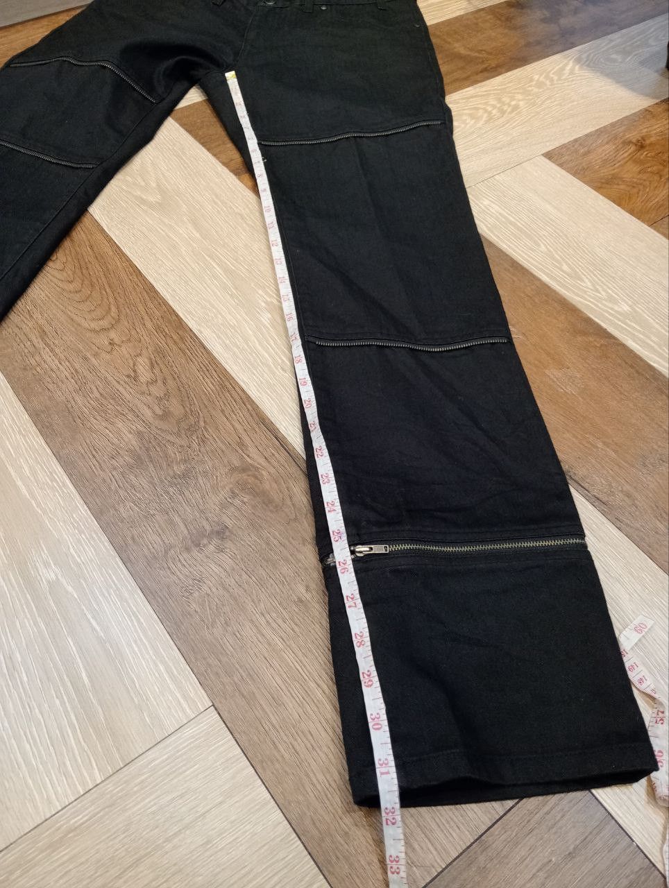 Japanese Brand CUSTOM CULTURE JAPAN BLACK ZIPPER PANTS Size US 32 / EU 48 - 13 Thumbnail