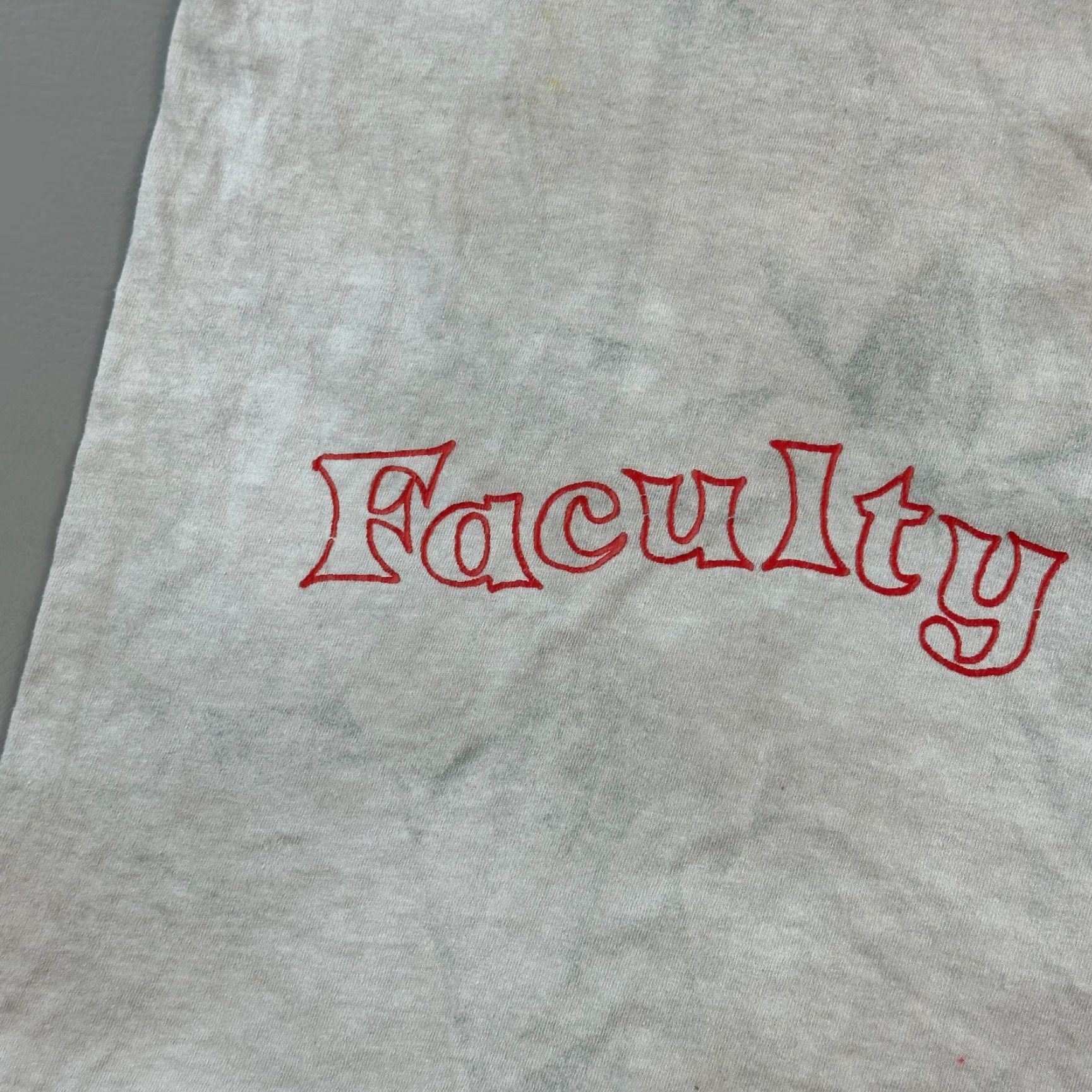 Hanes Vintage Hanes Shirt Mens L Gray WLC Faculty Rules Single Stitch USA 80s Shirt Mens Size US L / EU 52-54 / 3 - 3 Thumbnail