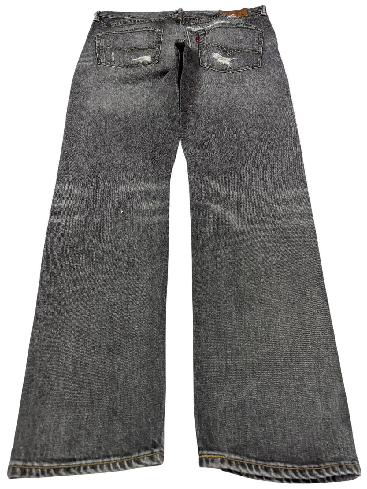 Levi's Vtg Y2k Levis 501 Distressed Jeans Size US 34 / EU 50 - 2 Thumbnail