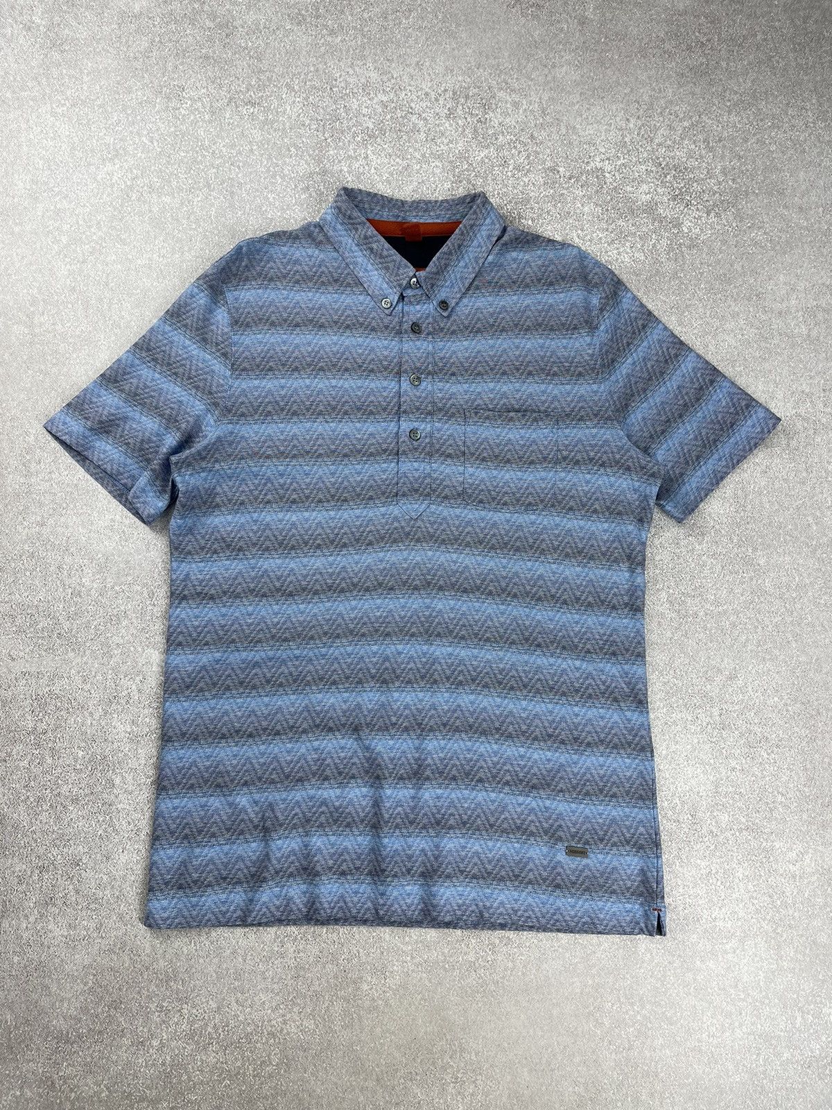 Missoni Missoni Zigzag Print Polo T-Shirt Men’s Size US M / EU 48-50 / 2 - 1 Thumbnail