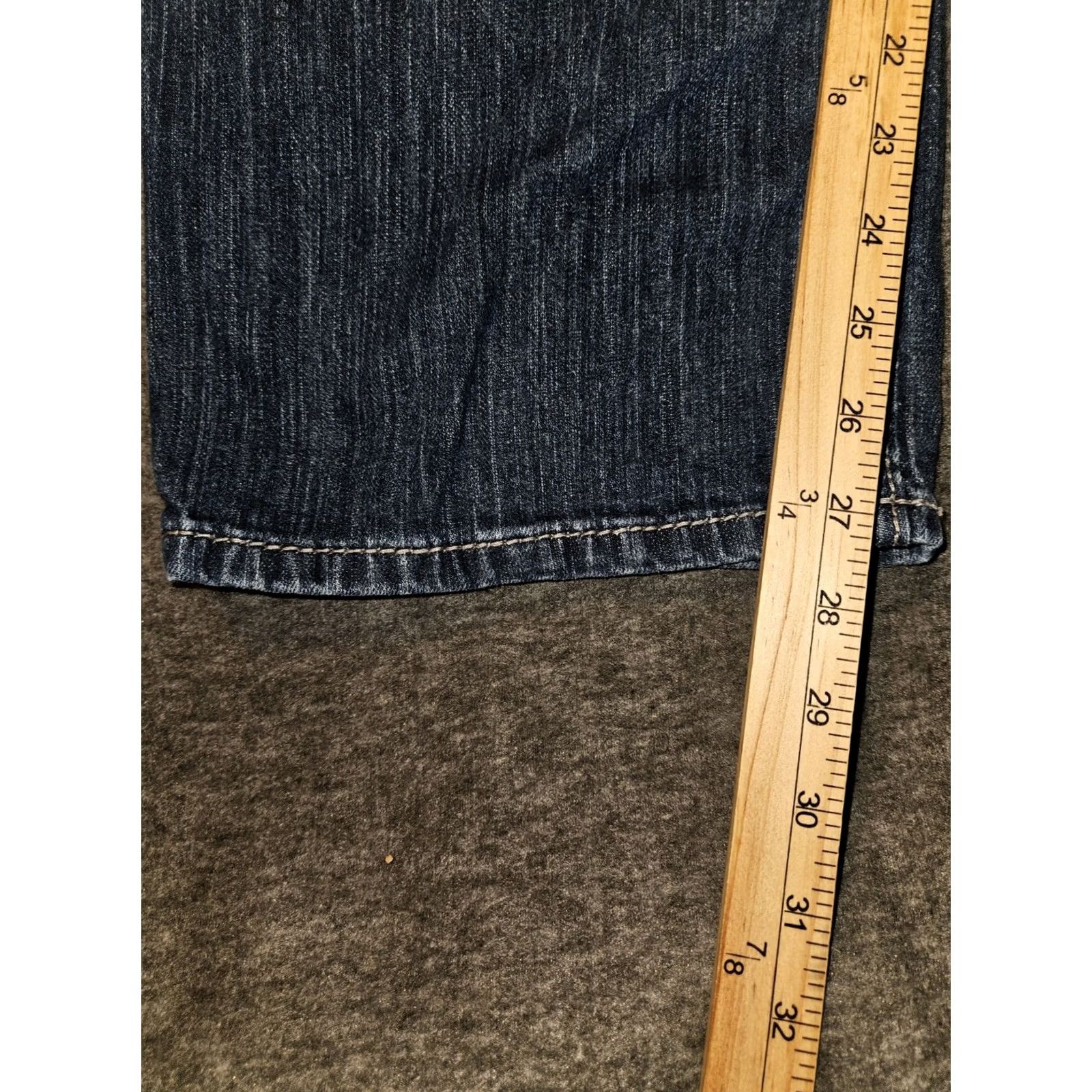 Vintage BKE Seth Jeans Men's 36S Straight Leg Blue Denim Thick Stitch Stretch Preppy Size US 36 / EU 52 - 6 Thumbnail