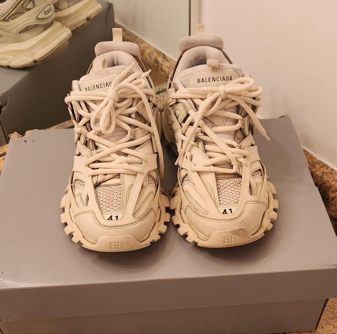 Balenciaga Balenciaga track beige size 8/41 mens Size US 8 / EU 41 - 6 Thumbnail