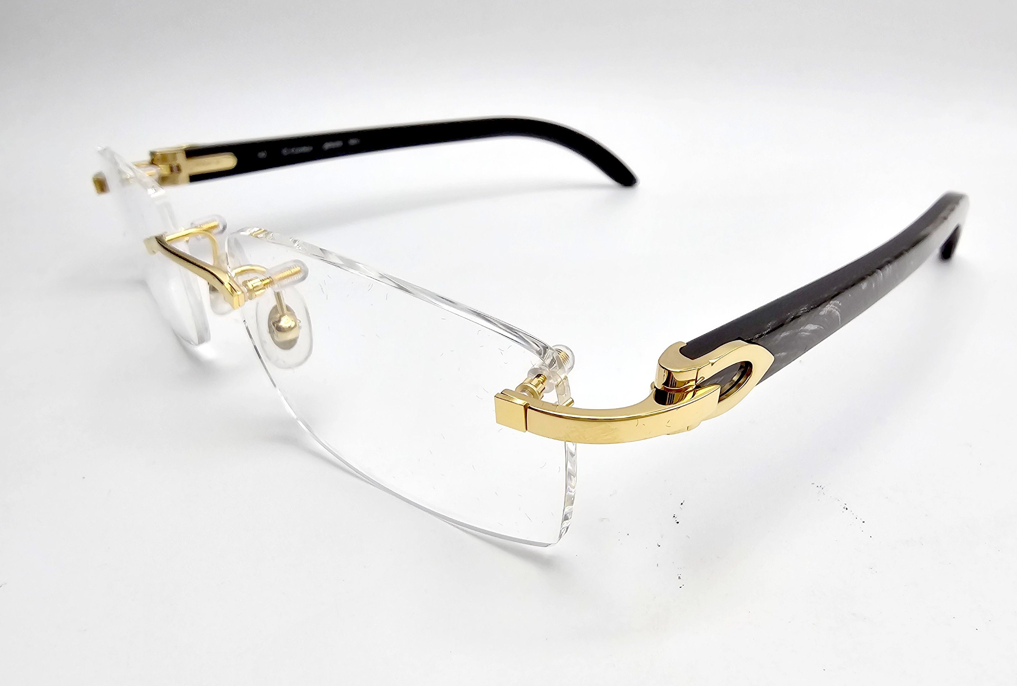 Cartier NEW! Cartier Black Buffalo Horn Glasses CT00490 Size ONE SIZE - 10 Thumbnail
