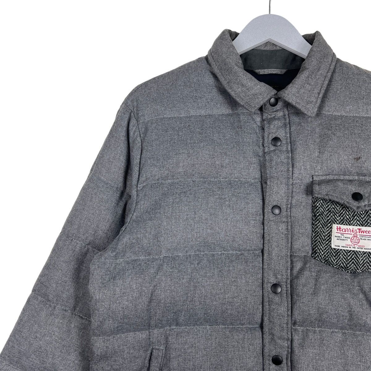 Harris Tweed 🔥 HARRIS TWEED POLAND DOWN PUFFER JACKET Size US M / EU 48-50 / 2 - 7 Thumbnail
