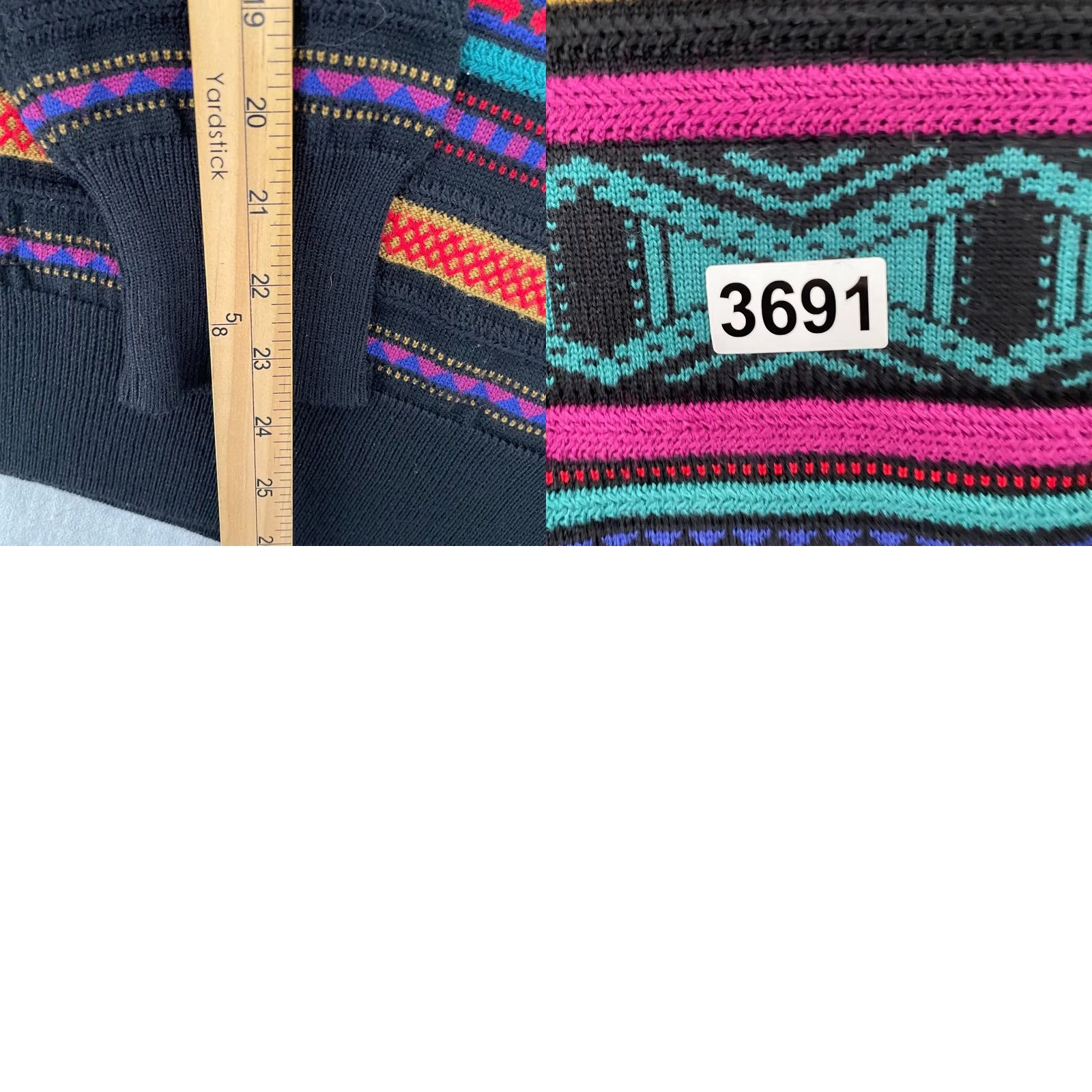 Vintage VINTAGE Meister Sweater Adult Large Wool Blend Geometric Apres Ski Gaper Men 80s Size US L / EU 52-54 / 3 - 8 Thumbnail