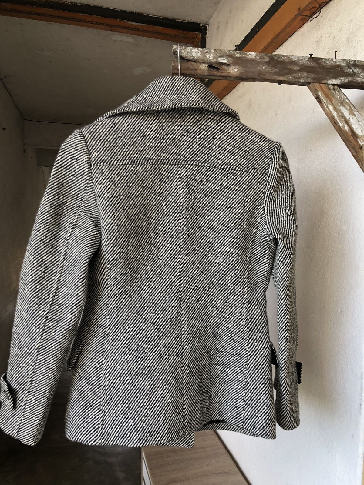 Michel Klein Vintage Michel Klein Wool Double Collar Jacket Size XS / US 0-2 / IT 36-38 - 15 Thumbnail