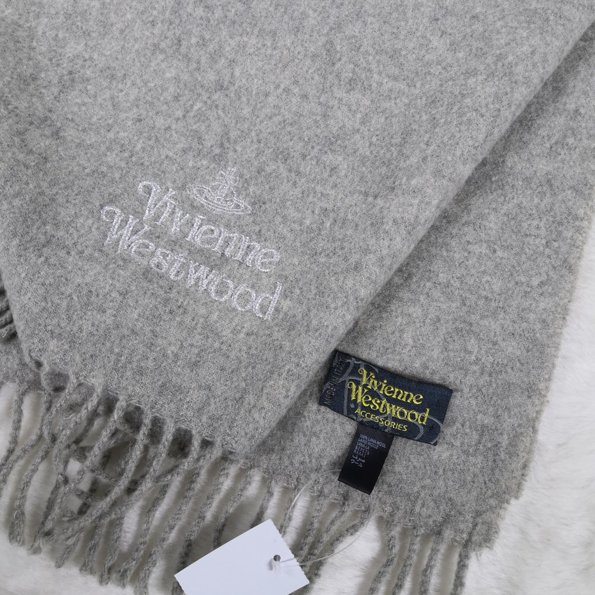 Vintage Vintage Vivienne Westwood Scarf Orbs Muffler Wool Scarves Size ONE SIZE - 3 Thumbnail