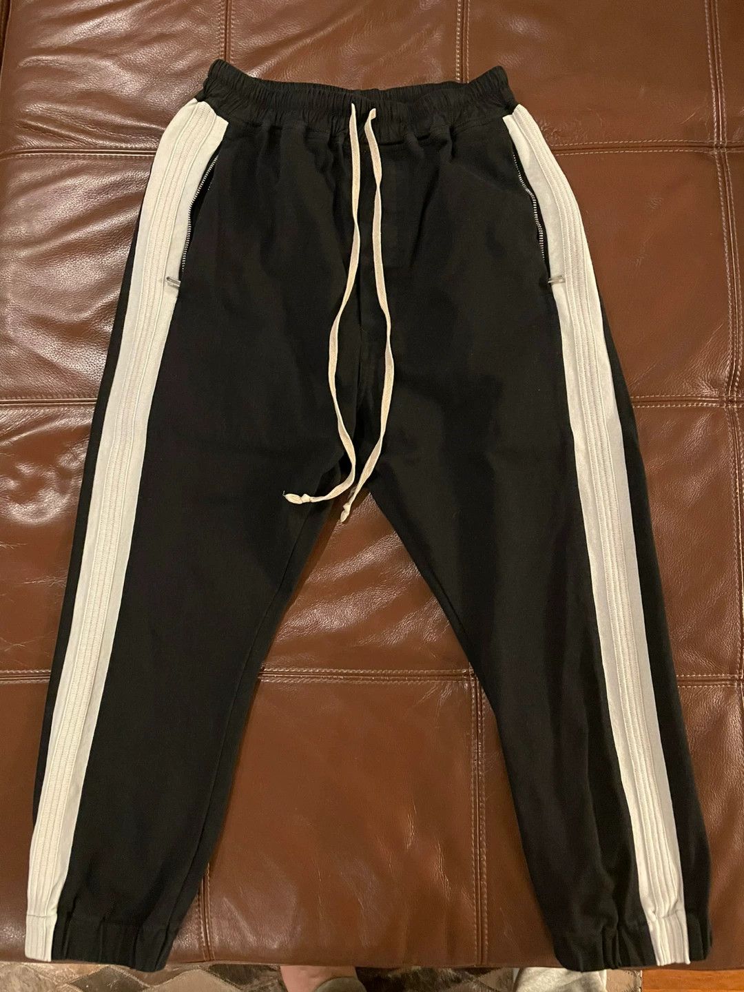 Rick Owens Long Sporty Pants in Black