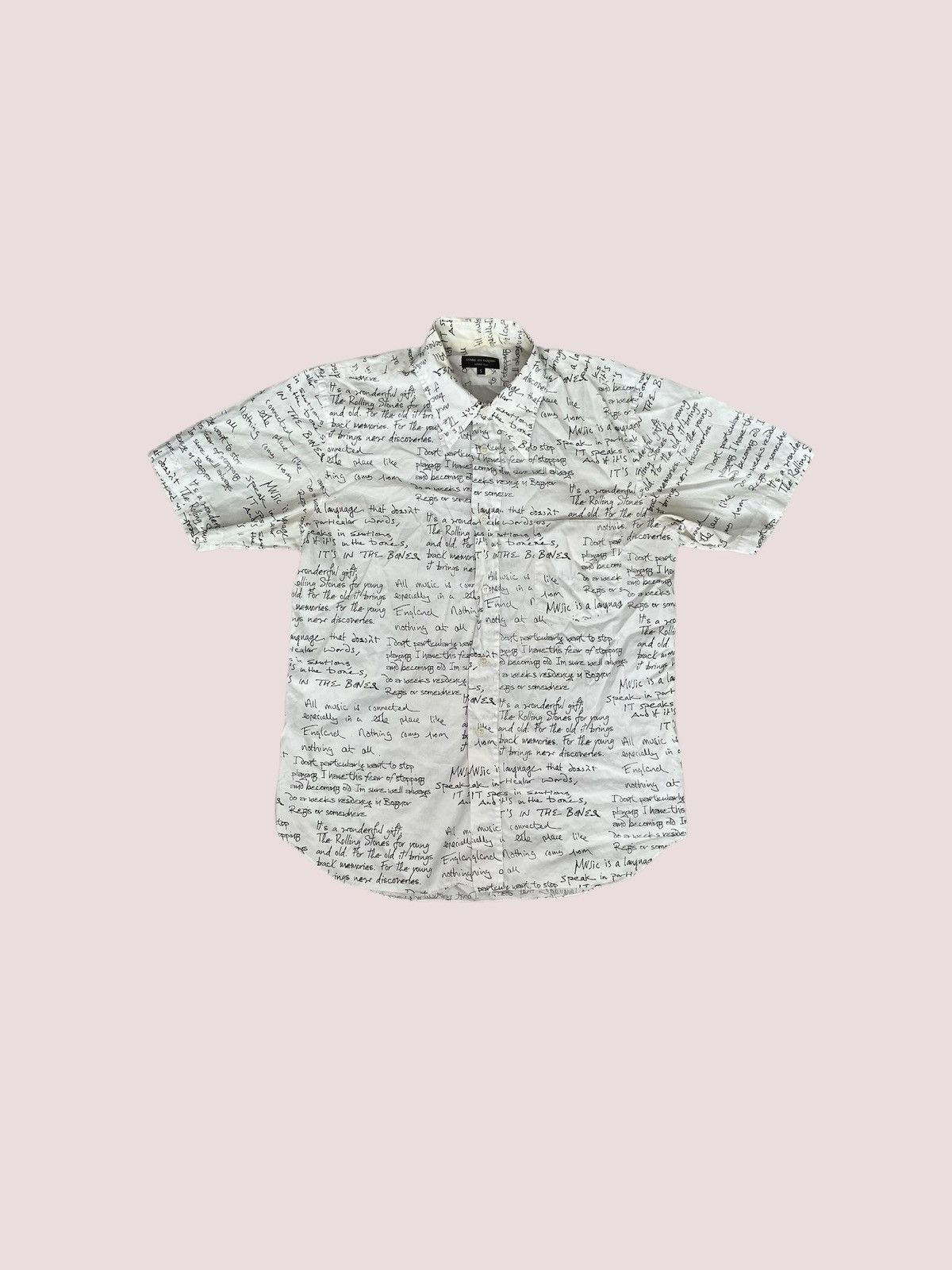 Comme des Garcons Homme Plus × The Rolling Stones CDG Homme Plus SS06 Rolling Stones Lyrics Shirt Archive Size US S / EU 44-46 / 1 - 1 Thumbnail