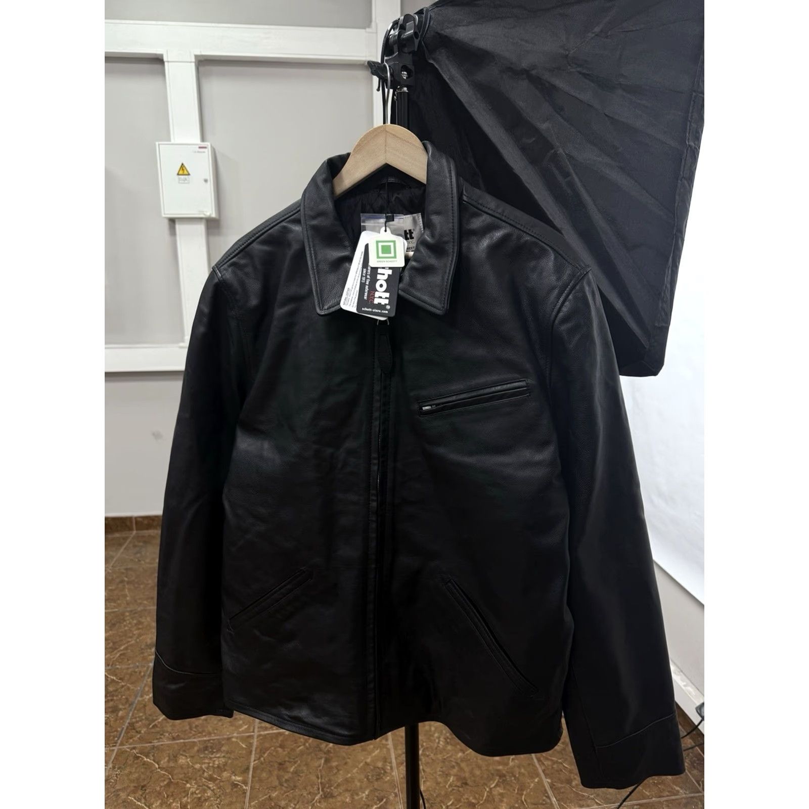 Schott VINTAGE Schott NYC Leather Jacket Motorcycle Rare Retro Y2K XXL Black Men's Jacket Size US XXL / EU 58 / 5 - 2 Thumbnail