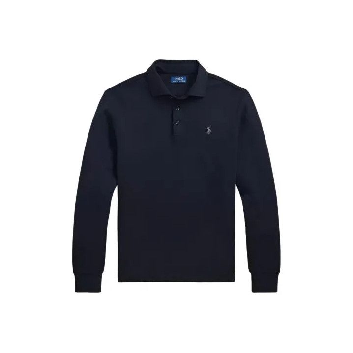 Polo Ralph Lauren Polo Ralph Lauren Men's Solid Logo Long-Sleeve Polo Size US XL / EU 56 / 4 - 1 Thumbnail