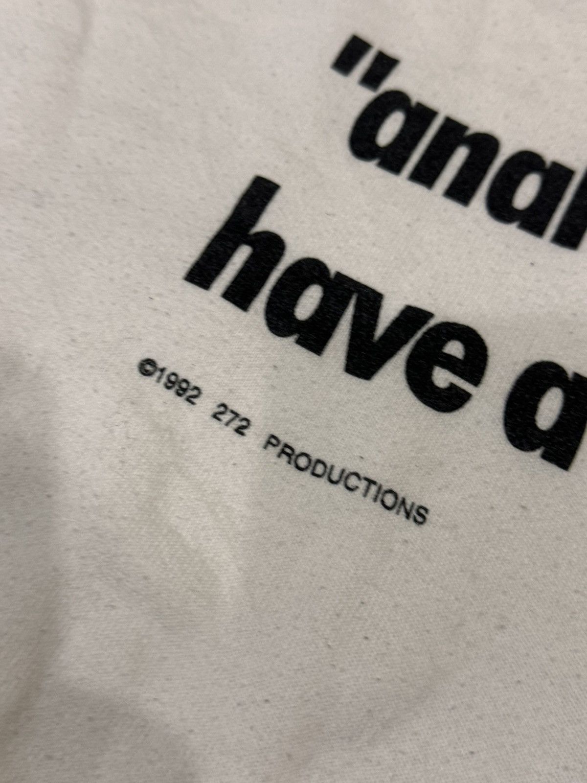 Vintage VTG 1992 QUOTE SHIRT SWEATSHIRT PULLOVER Size US L / EU 52-54 / 3 - 7 Thumbnail