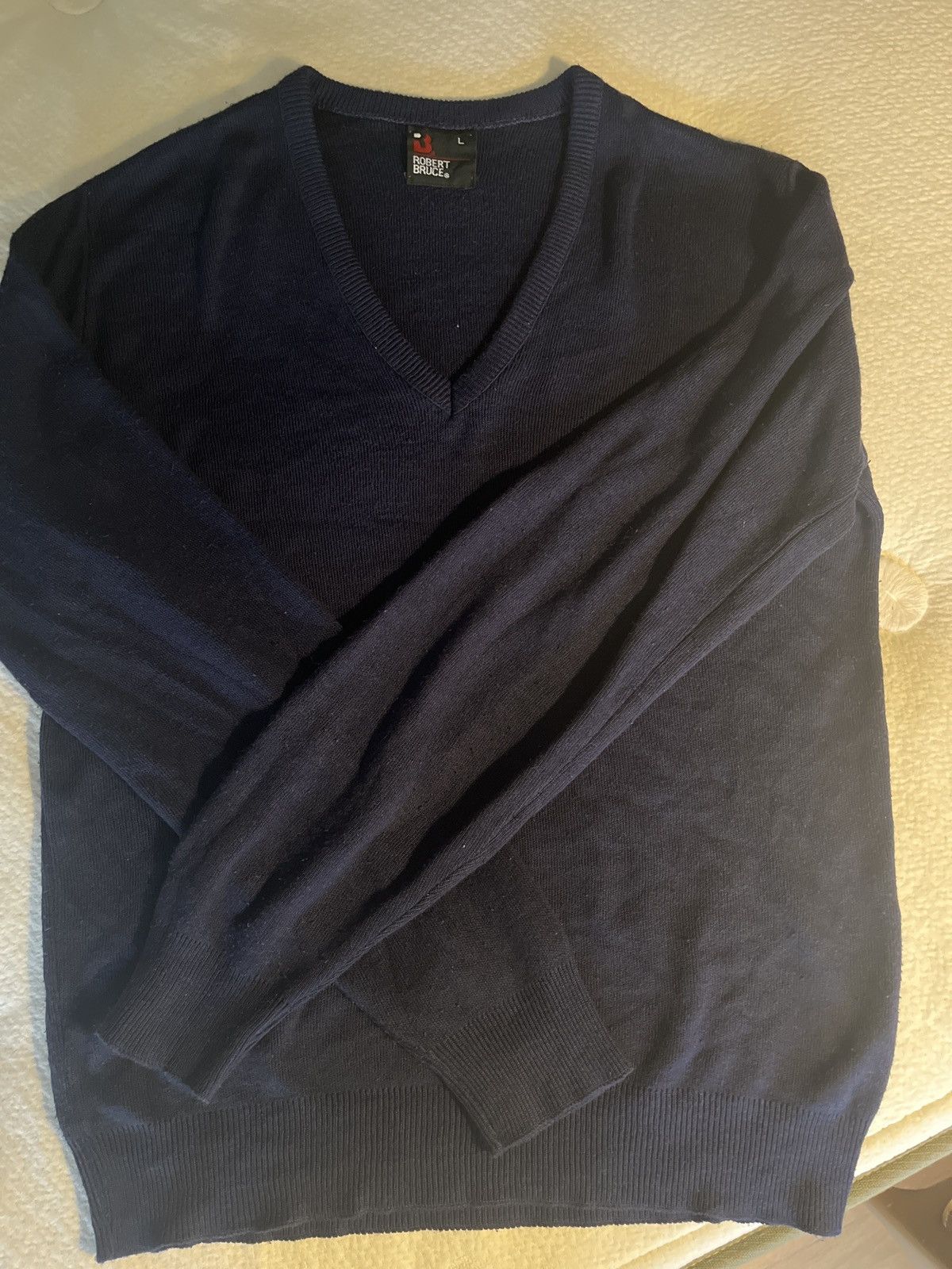 Robert Bruce Vintage Navy Robert Bruce Sweater Size US L / EU 52-54 / 3 - 3 Thumbnail