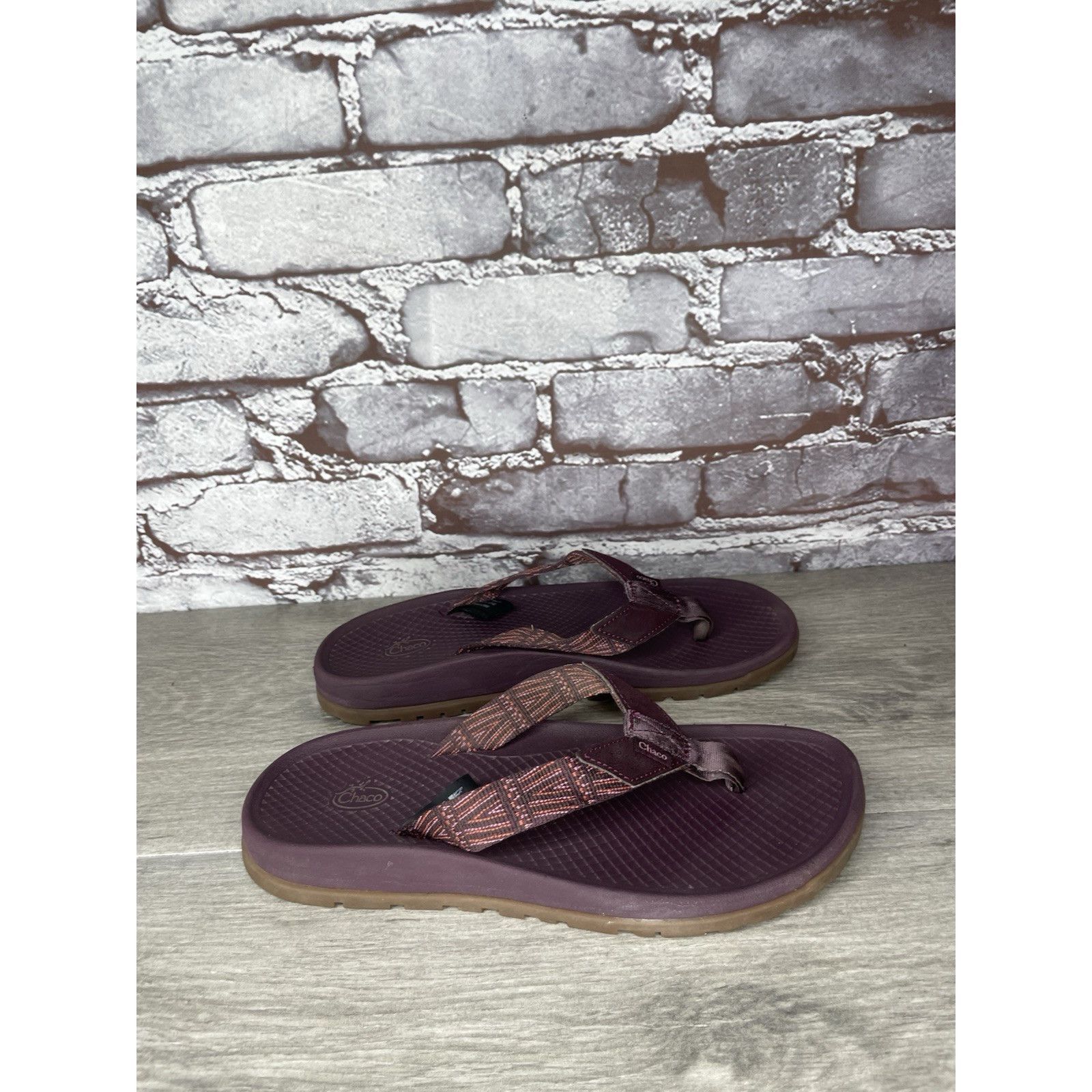 Chaco Chaco Lowdown Purple Polyester FlipFlops Beach Slide Sandals Size US 6 / IT 36 - 14 Thumbnail