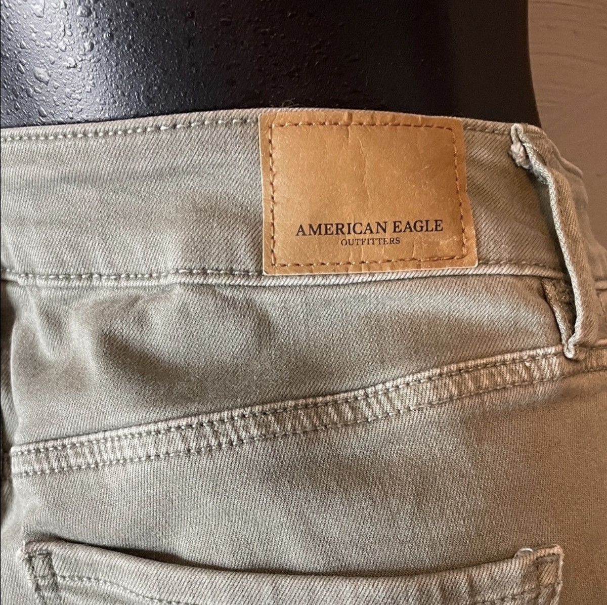 American Eagle Outfitters American eagle olive skinny jeans Size 27" / US 4 / IT 40 - 4 Thumbnail