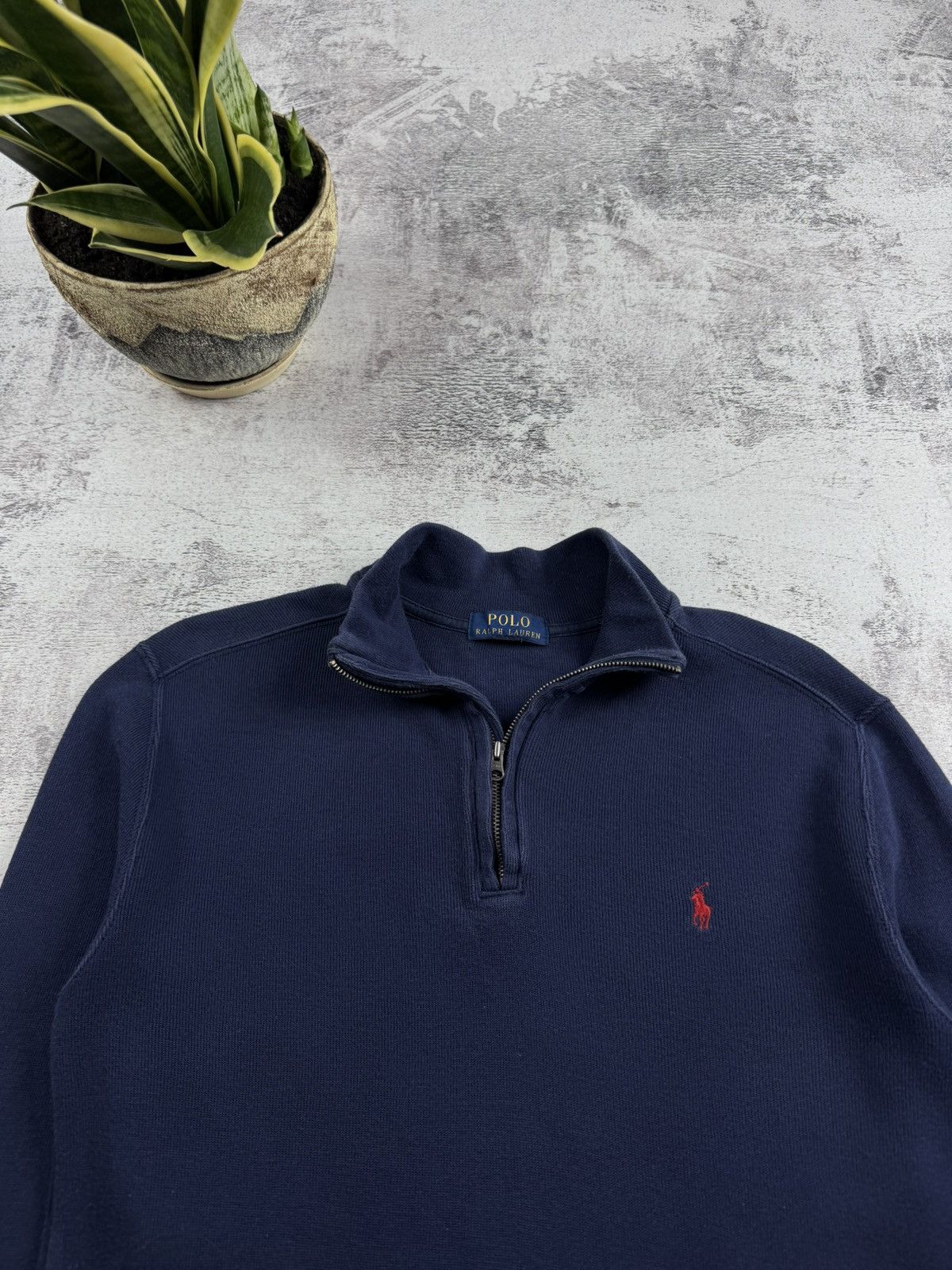Polo Ralph Lauren Vintage Polo Ralph Lauren PRL Blue Retro 1/3 1/4 Zip Sweatshirt Hoodie Pullover Size US S / EU 44-46 / 1 - 5 Thumbnail