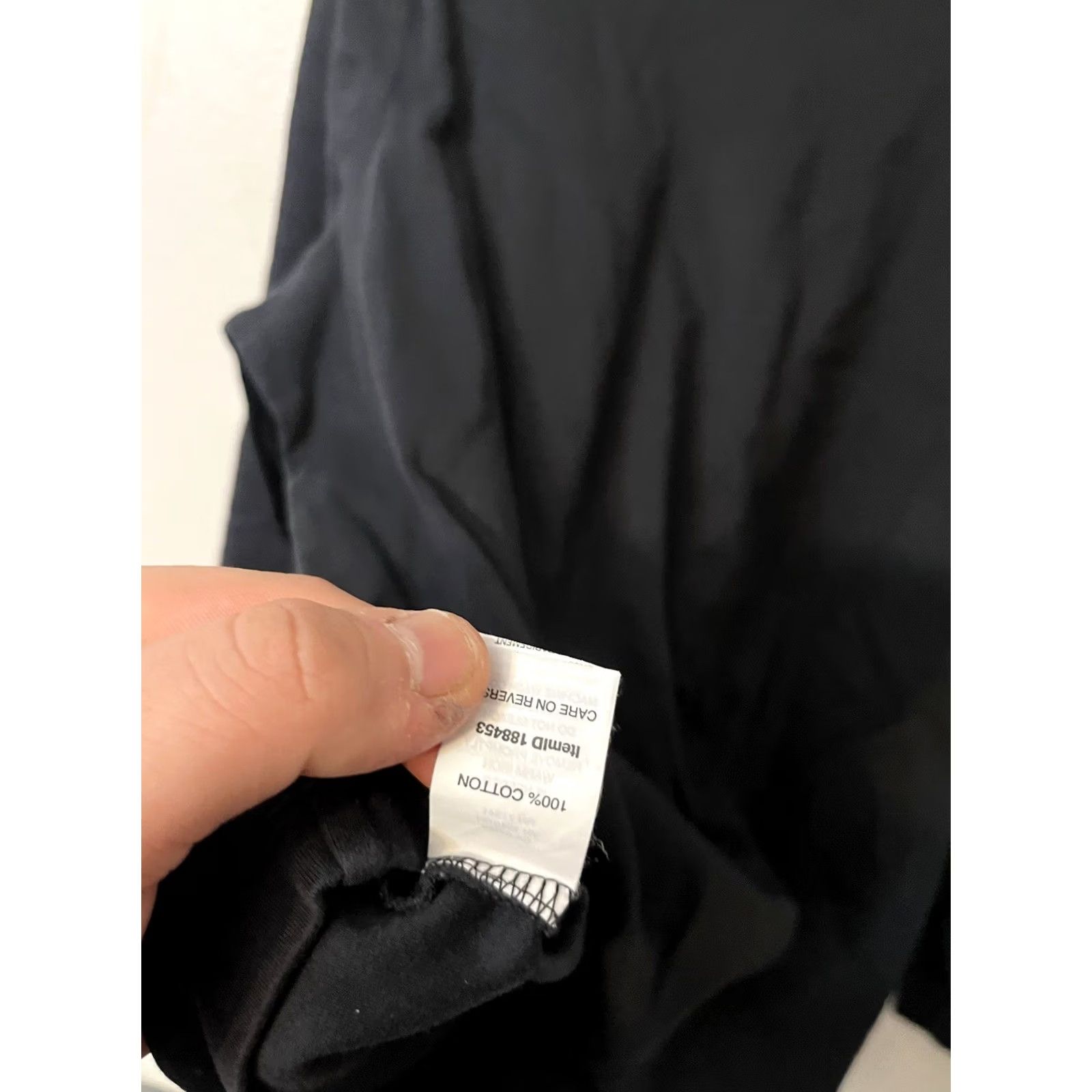 Vintage LL Bean Cotton Mock Neck Long Sleeve Top Black XL 188453 Interlock Size XL / US 12-14 / IT 48-50 - 4 Thumbnail