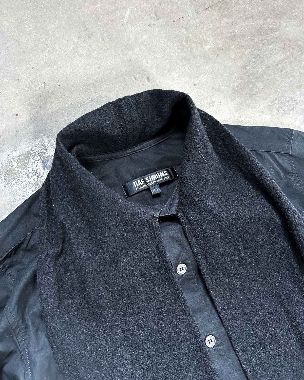 Raf Simons RAF SIMONS AW08 SCARF BUTTON UP Size US S / EU 44-46 / 1 - 3 Thumbnail