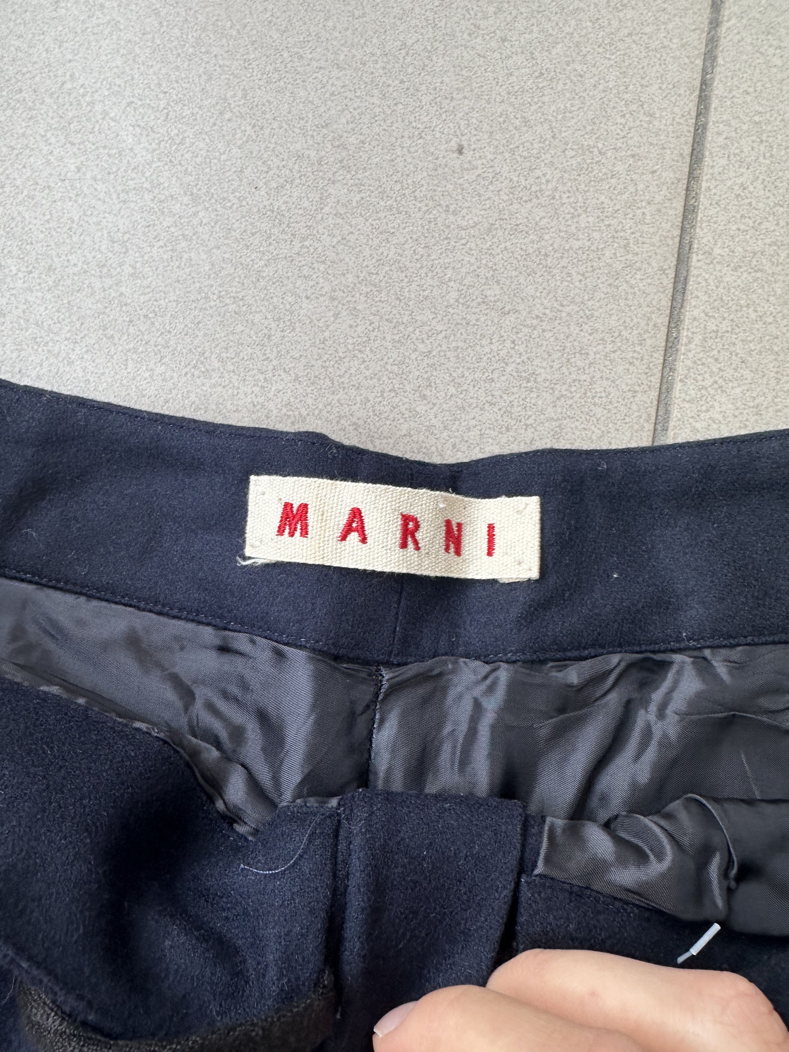 Marni Marni wool elegant trousers office Size 28" / US 6 / IT 42 - 2 Thumbnail