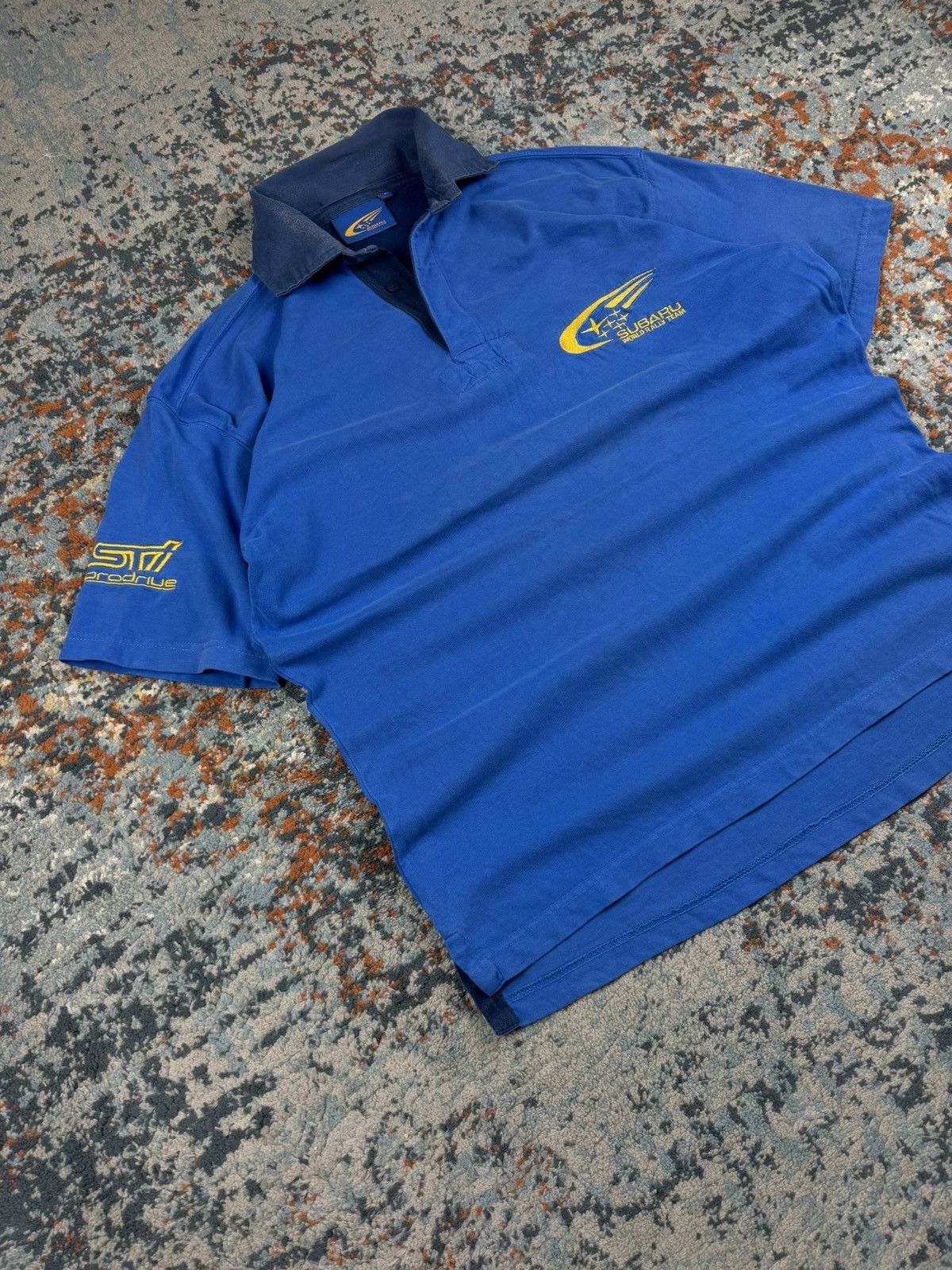Vintage Vintage 90s Subaru STI world rally team prodrive racing tee Size US XL / EU 56 / 4 - 3 Thumbnail