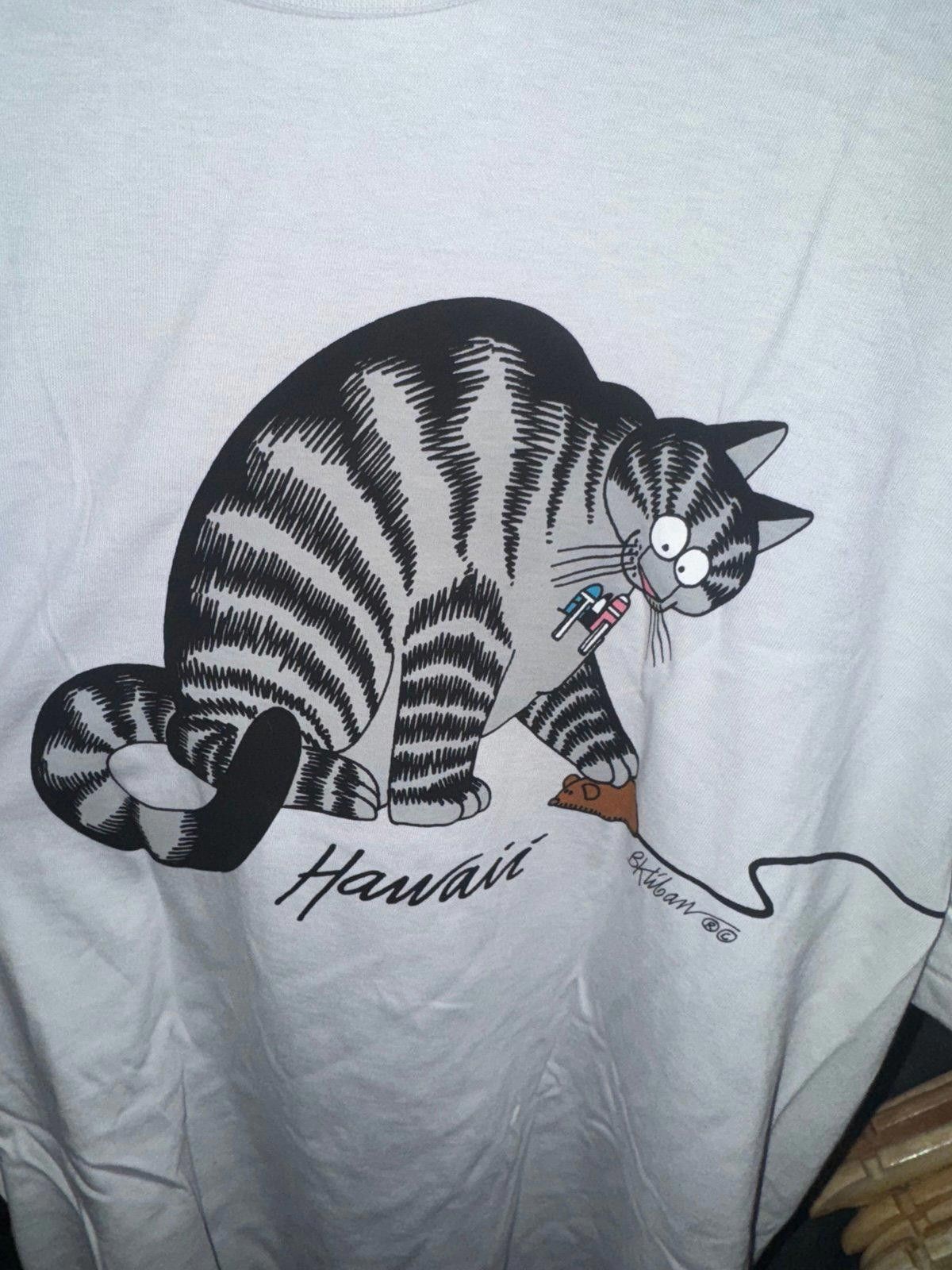 Designer BNWT B. Kliban Vintage Crazy Shirt Hawaii Cat Mouse Sz L Size US L / EU 52-54 / 3 - 3 Thumbnail
