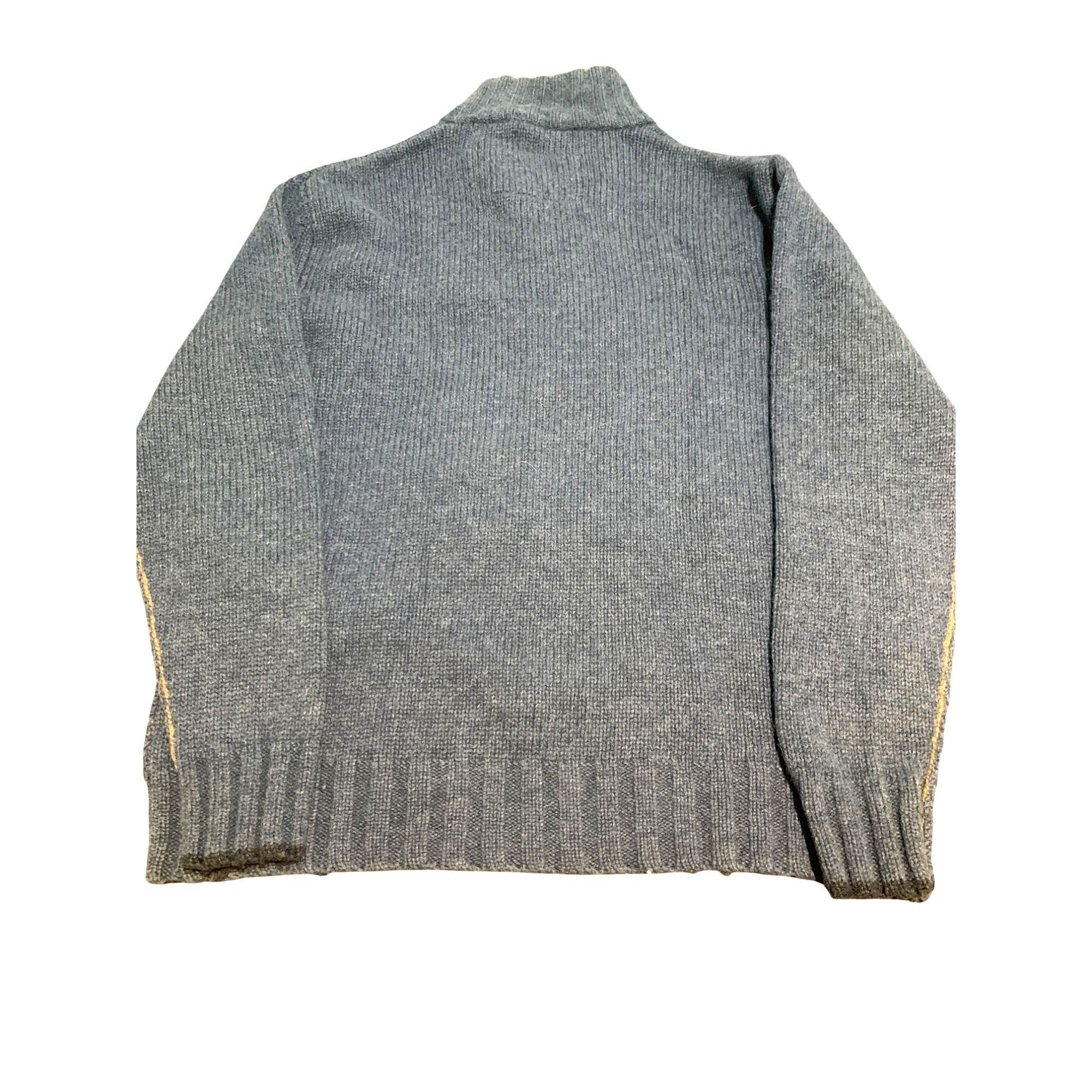 Boden Vintage Boden London Mens Pull-Over Lambs Wool Sweater L Blu Size US L / EU 52-54 / 3 - 3 Thumbnail
